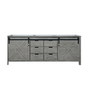 Marsyas 84 in W x 22 in D Ash Grey Double Bath Vanity