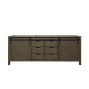 Marsyas 84 in W x 22 in D Rustic Brown Double Bath Vanity