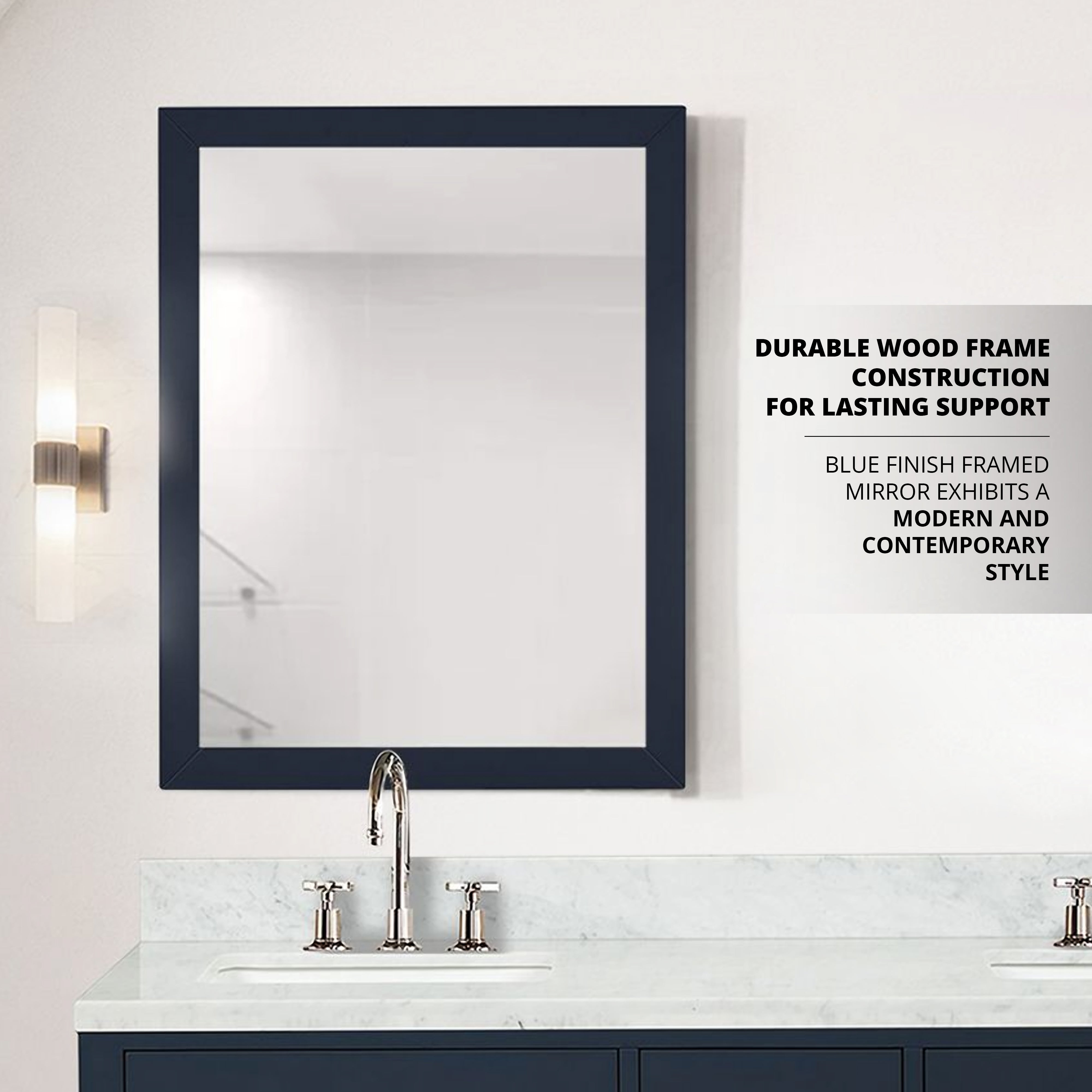 Castor 28 in W x 36 in H Mirror
