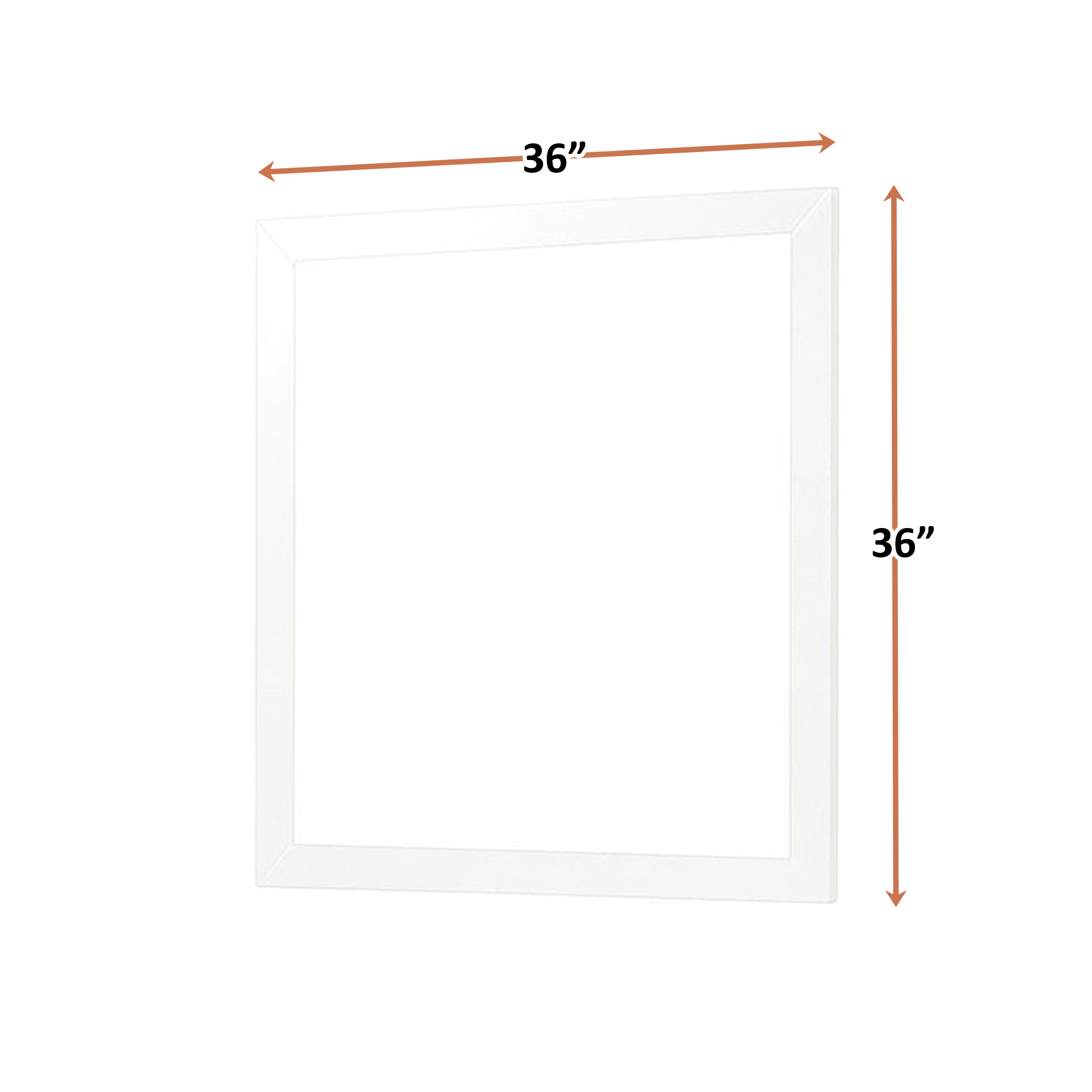 Castor 36 in W x 36 in H Mirror
