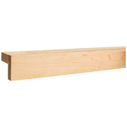 Hardware Resources 2-1/8" D x 2" H Frameless Shaker Light Rail Moulding - 96"
