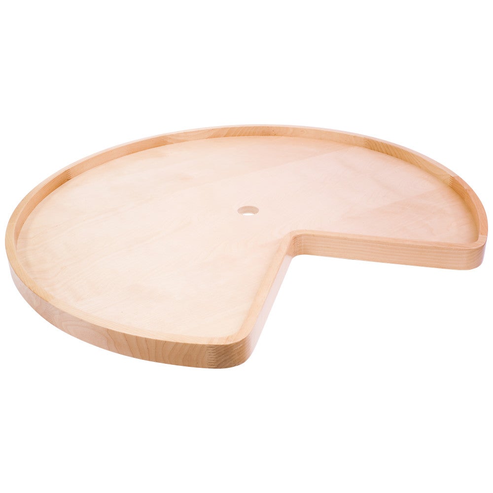Kidney Wood Lazy Susan Individual Shelf with Hole