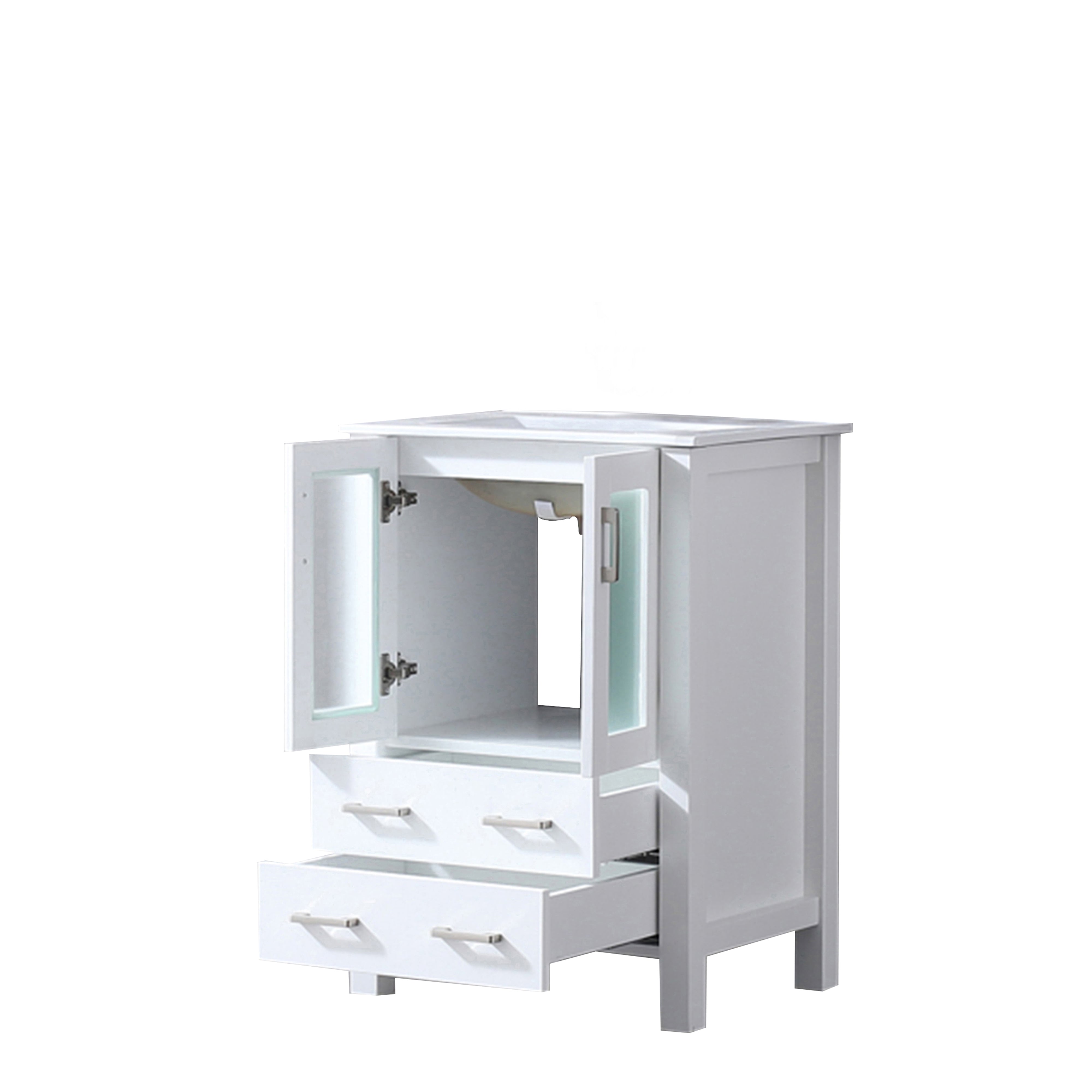 Volez 24 in W x 18.25 in D White Bath Vanity