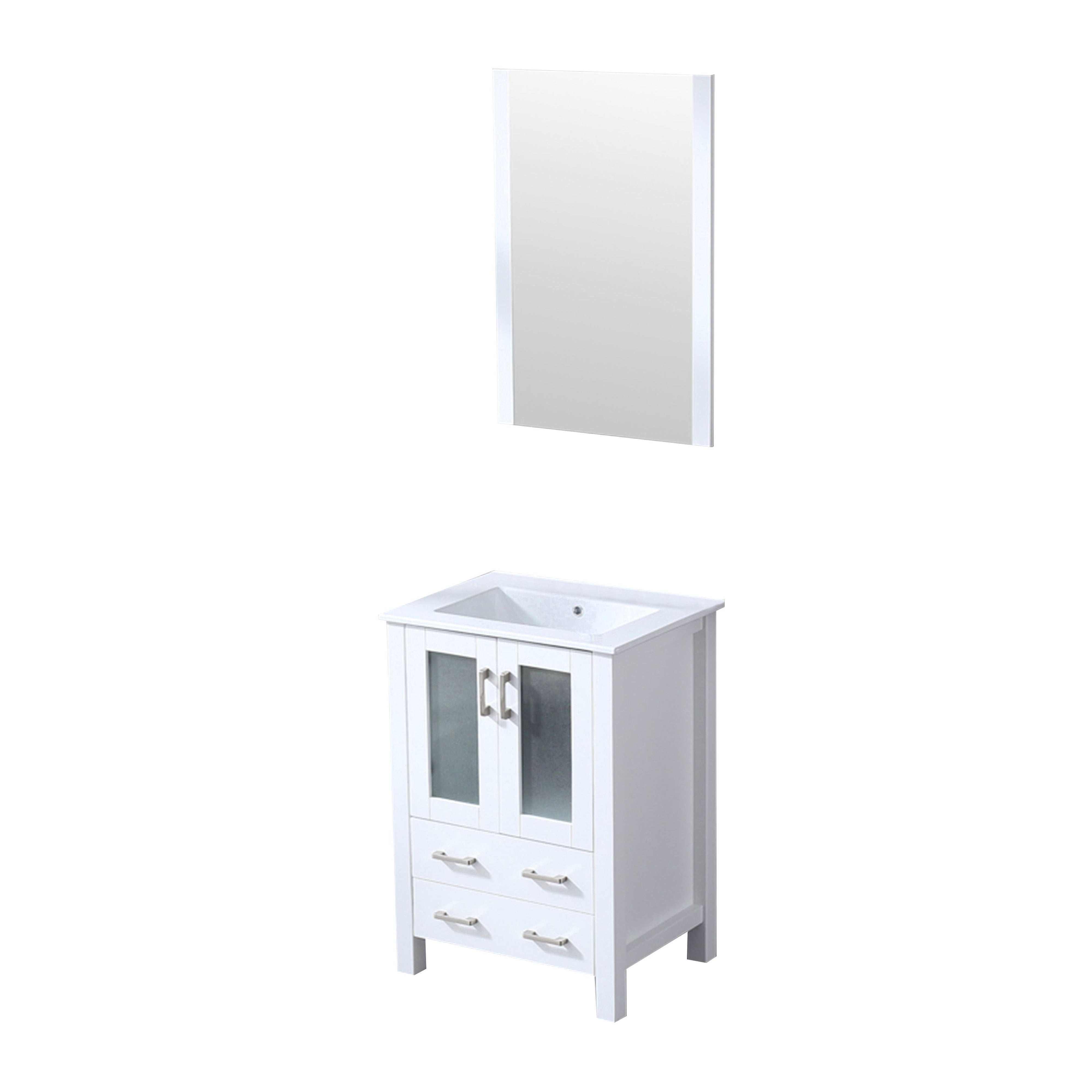 Volez 24 in W x 18.25 in D White Bath Vanity
