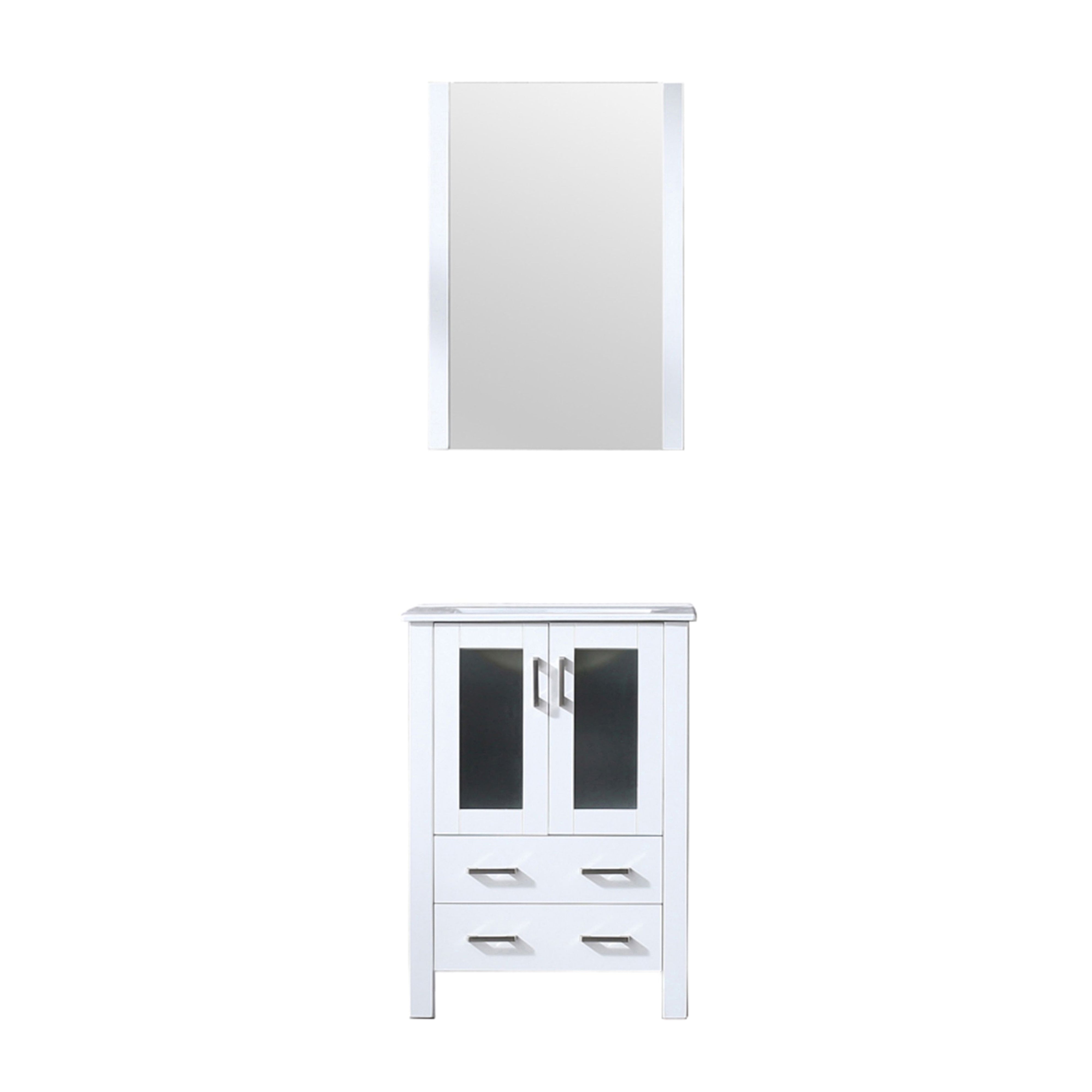 Volez 24 in W x 18.25 in D White Bath Vanity
