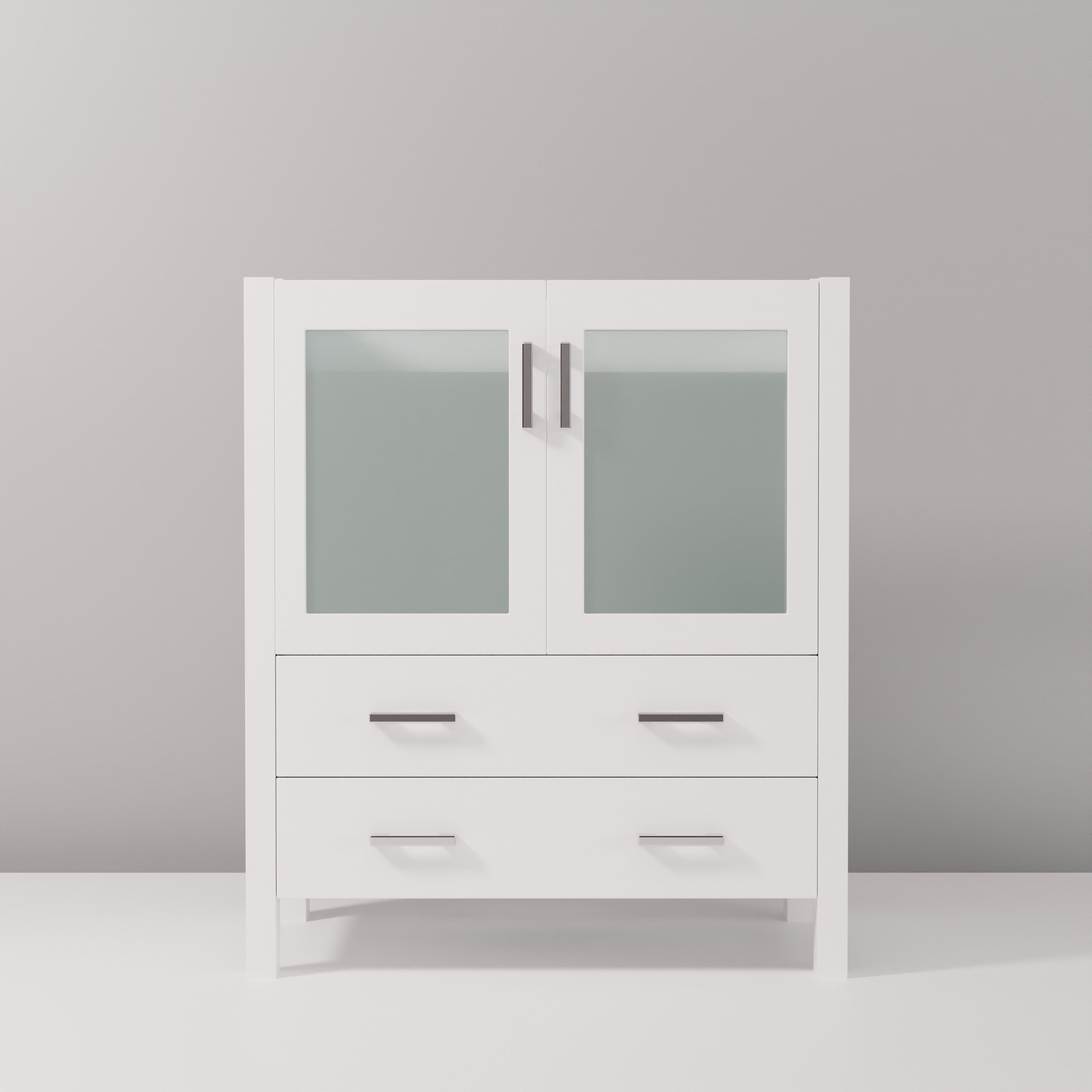 Volez 30 in W x 18.25 in D White Bath Vanity