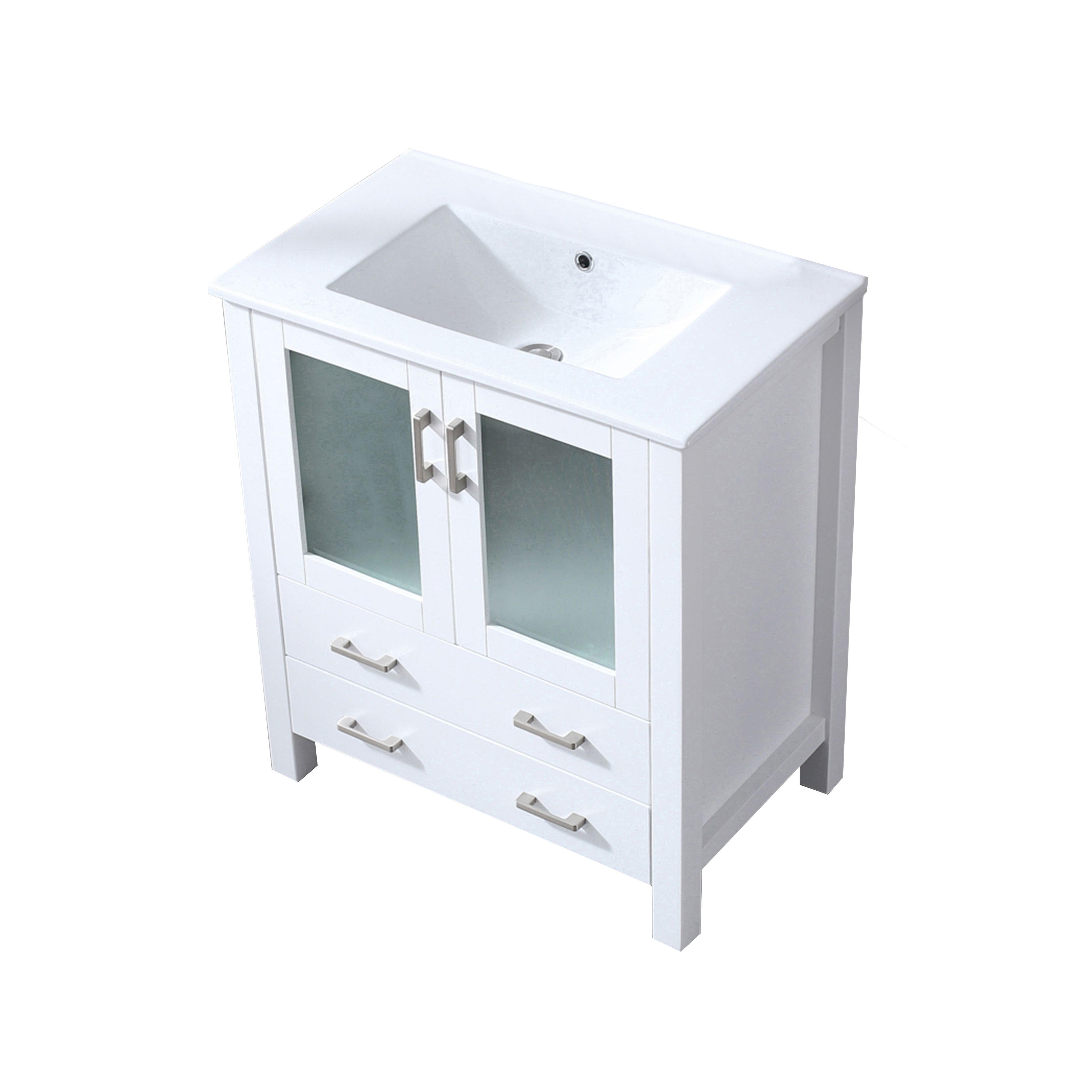 Volez 30 in W x 18.25 in D White Bath Vanity