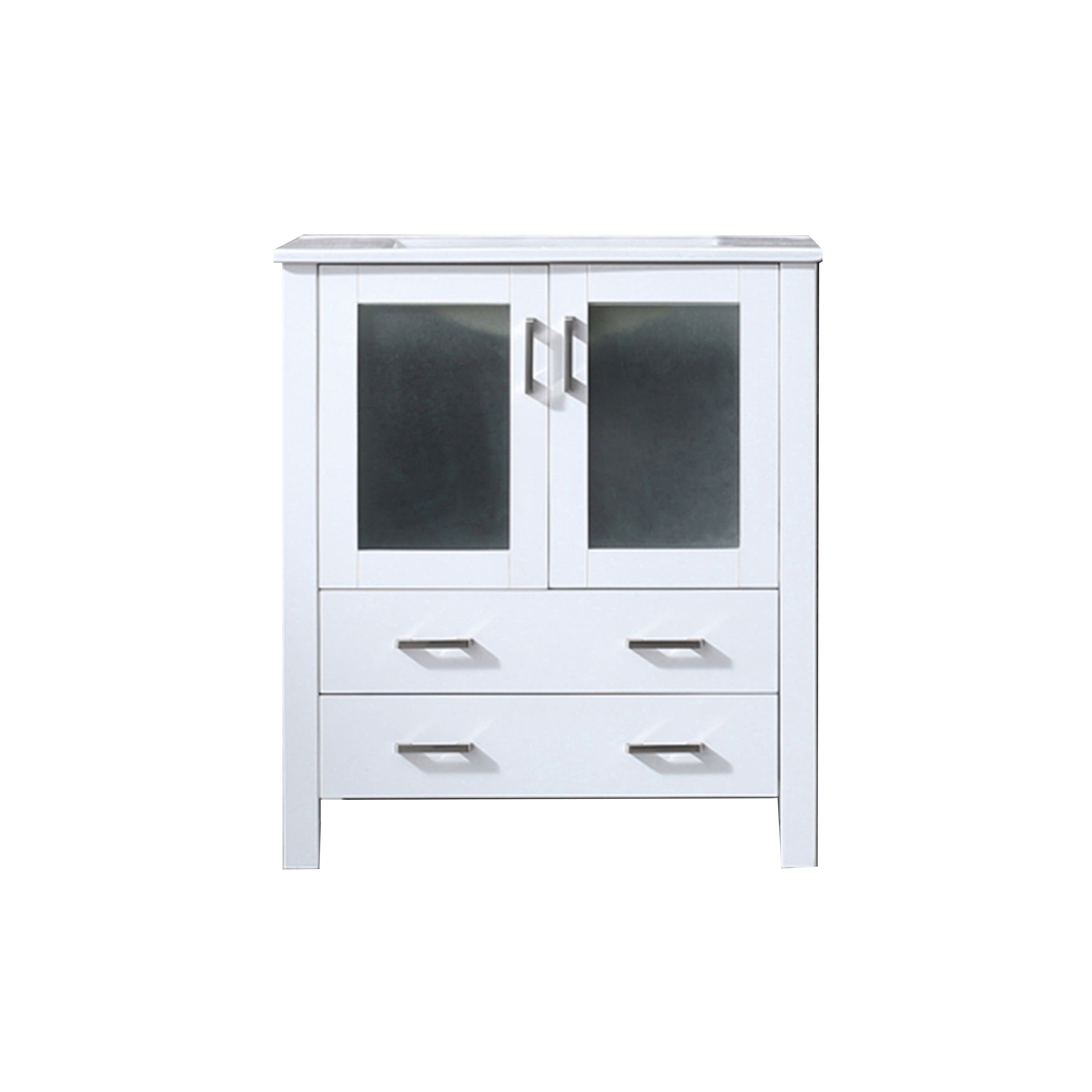 Volez 30 in W x 18.25 in D White Bath Vanity