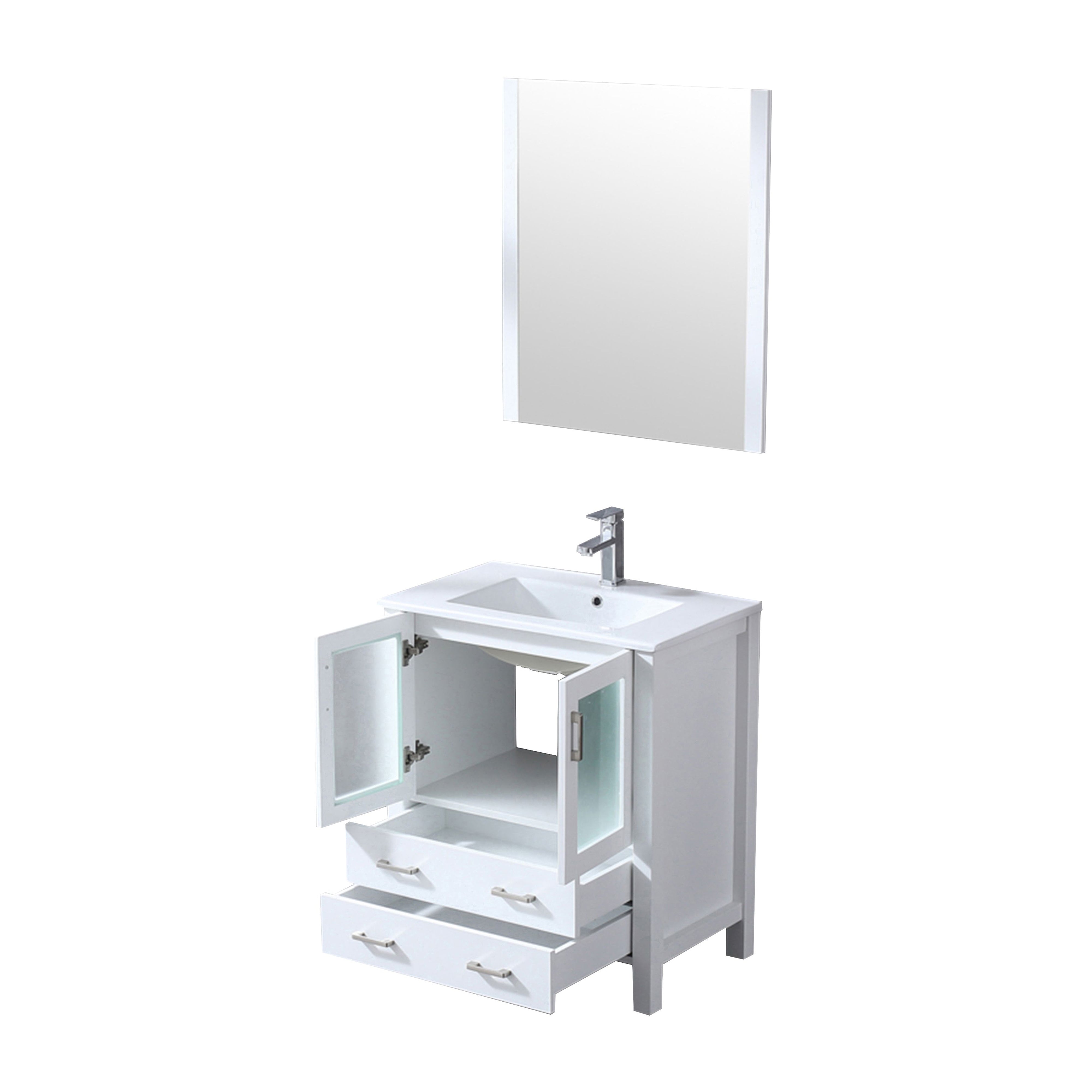 Volez 30 in W x 18.25 in D White Bath Vanity