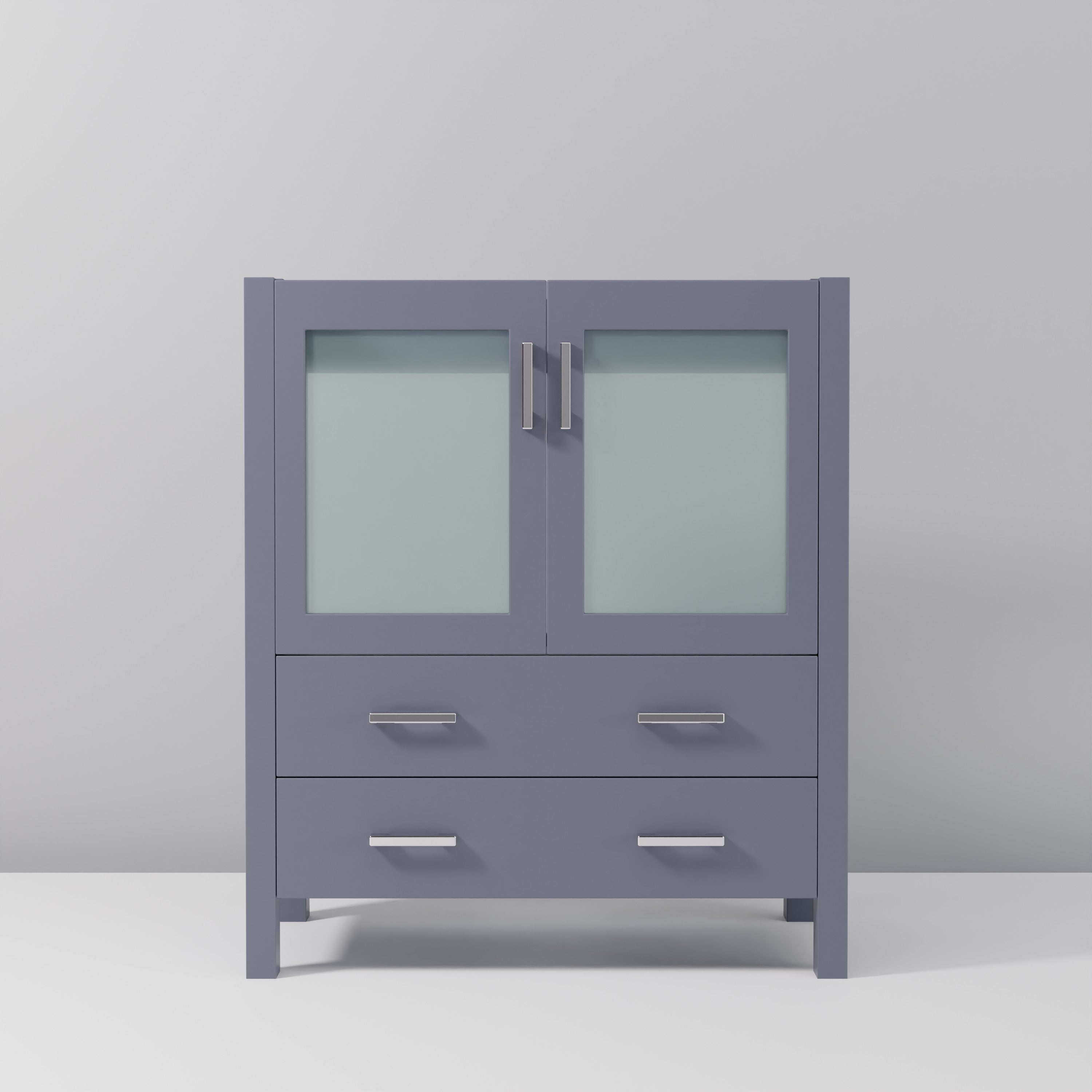 Volez 30 in W x 18.25 in D Dark Grey Bath Vanity