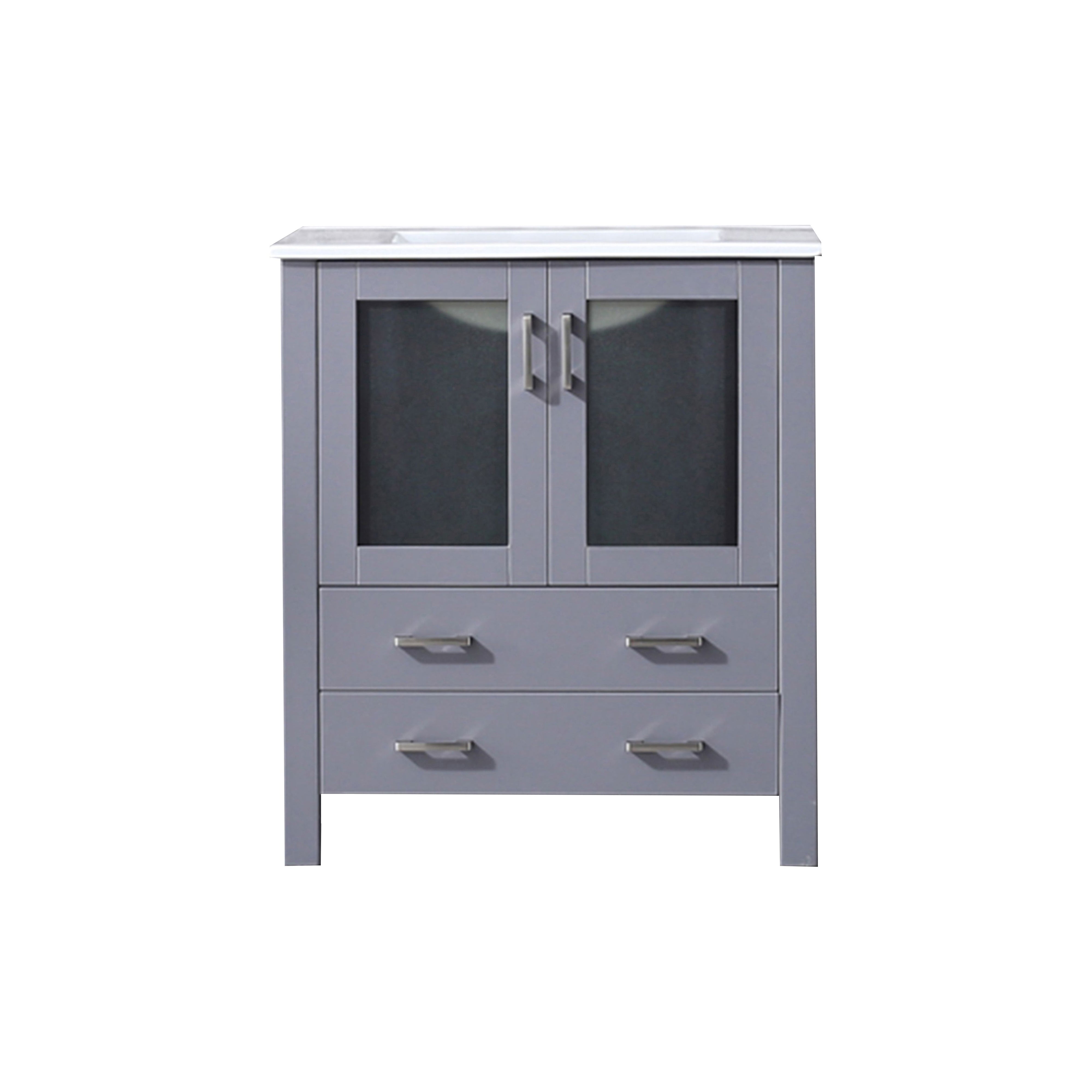 Volez 30 in W x 18.25 in D Dark Grey Bath Vanity