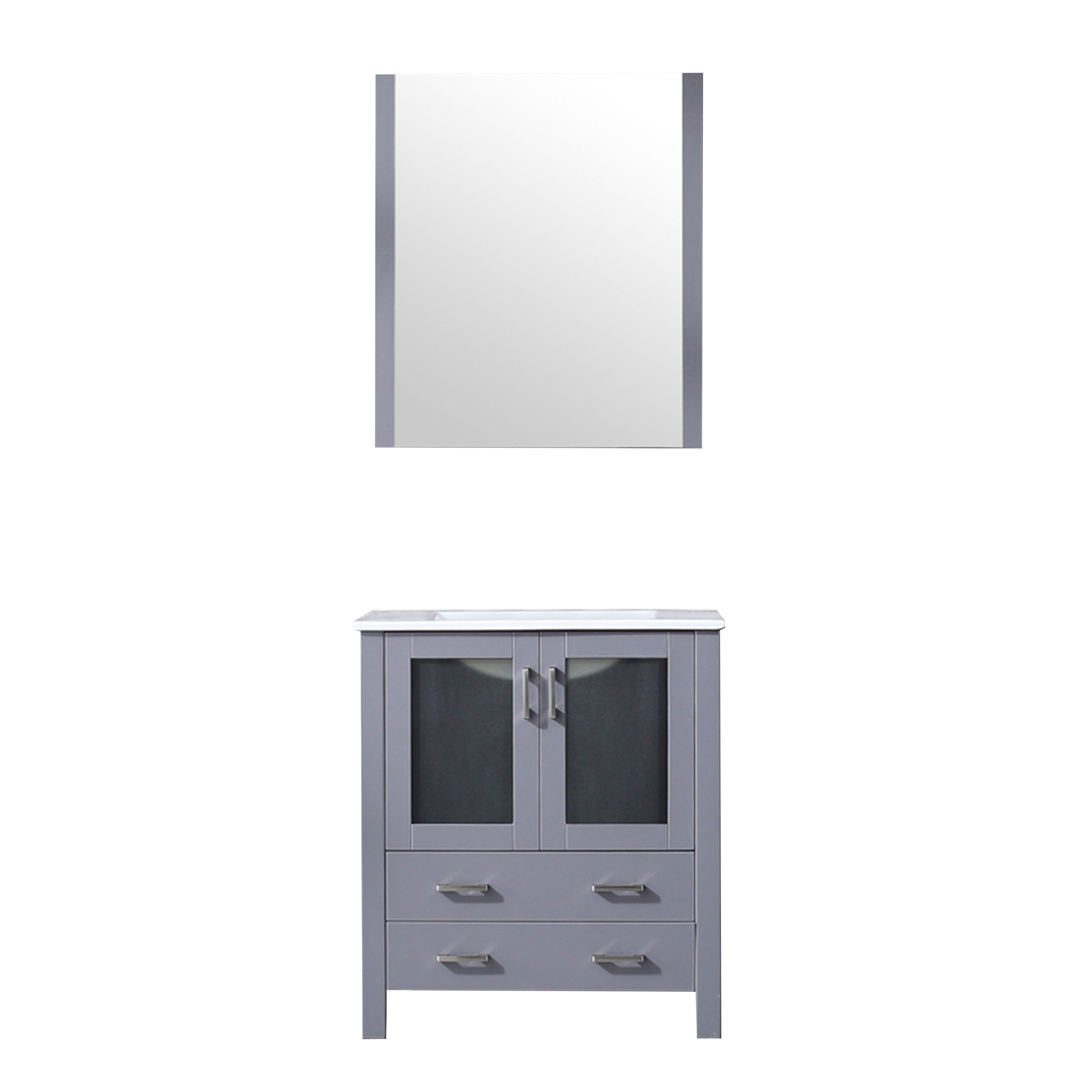 Volez 30 in W x 18.25 in D Dark Grey Bath Vanity