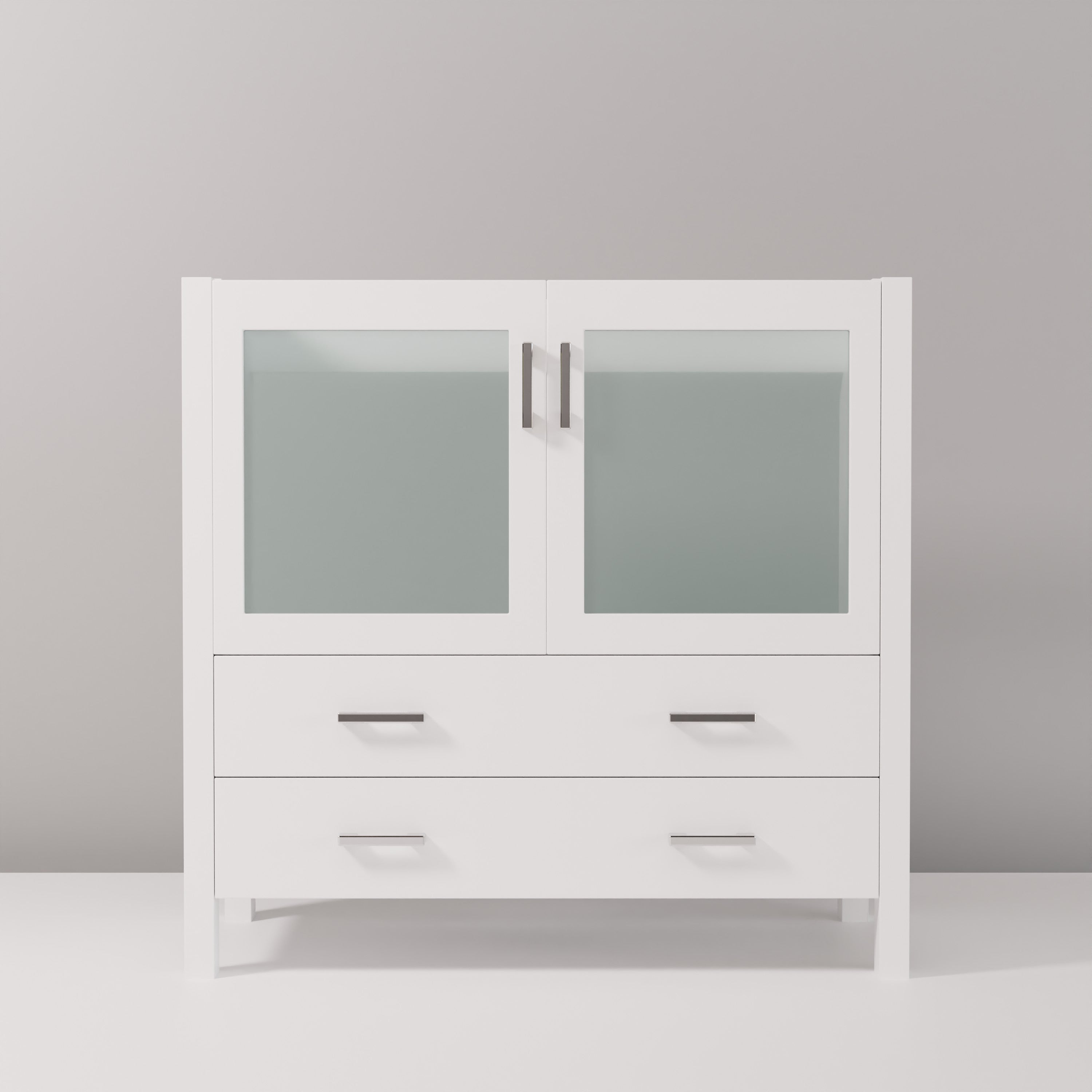 Volez 36 in W x 18.25 in D White Bath Vanity