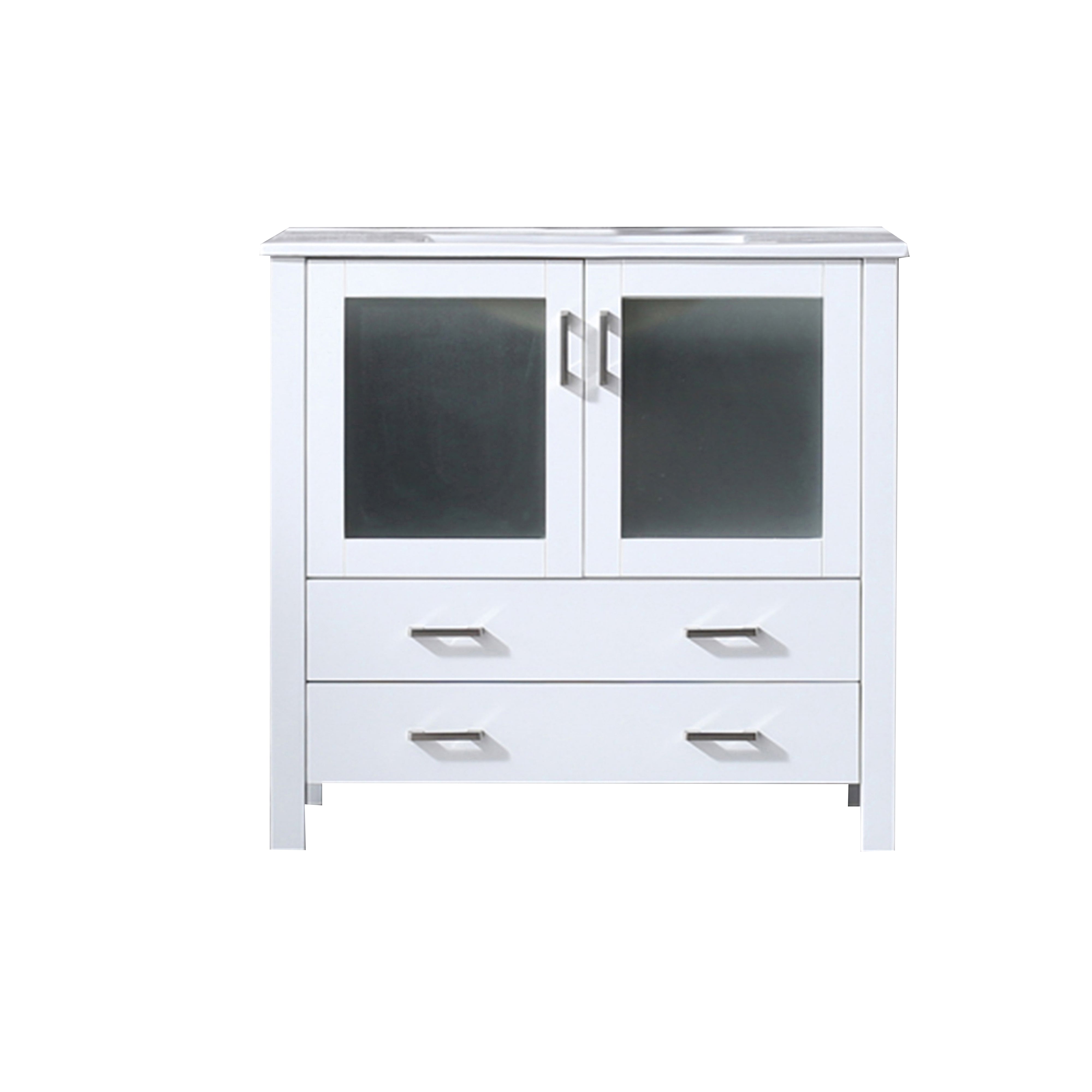 Volez 36 in W x 18.25 in D White Bath Vanity