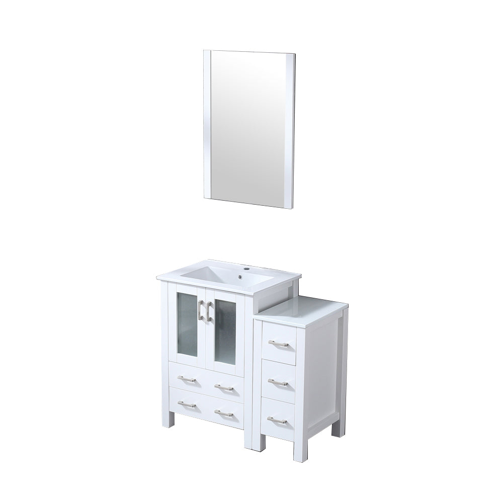 Volez 36 in W x 18.25 in D White Bath Vanity