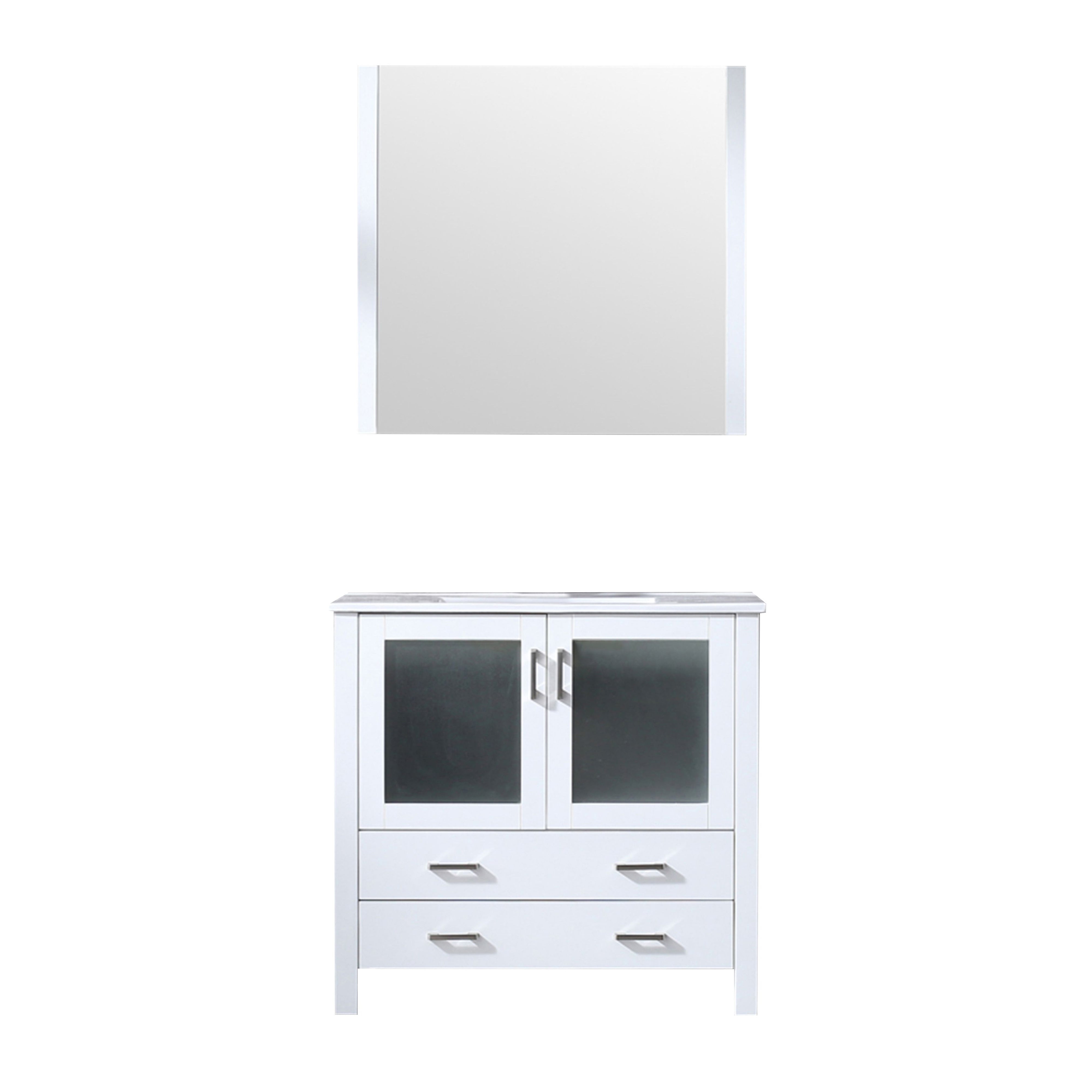 Volez 36 in W x 18.25 in D White Bath Vanity