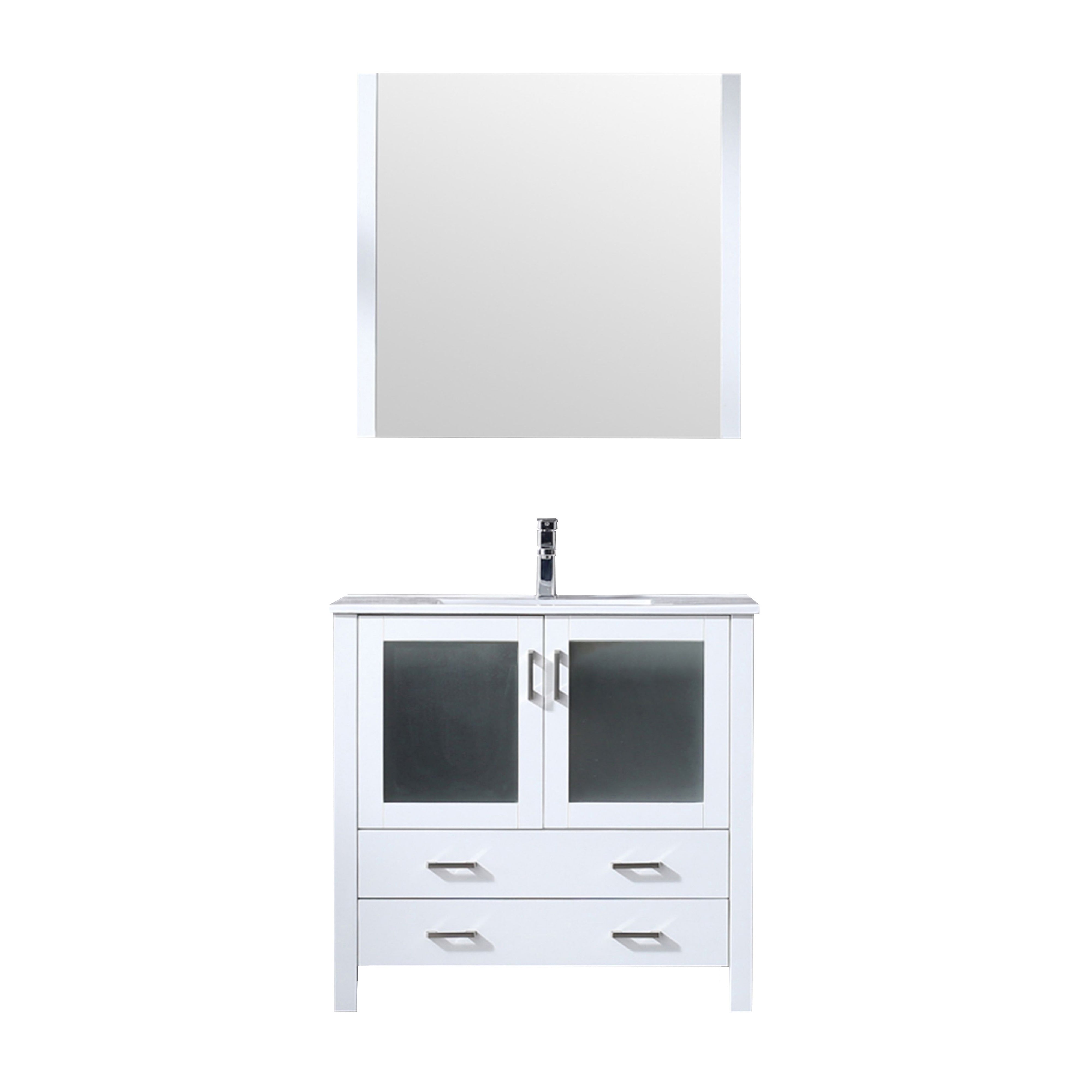 Volez 36 in W x 18.25 in D White Bath Vanity