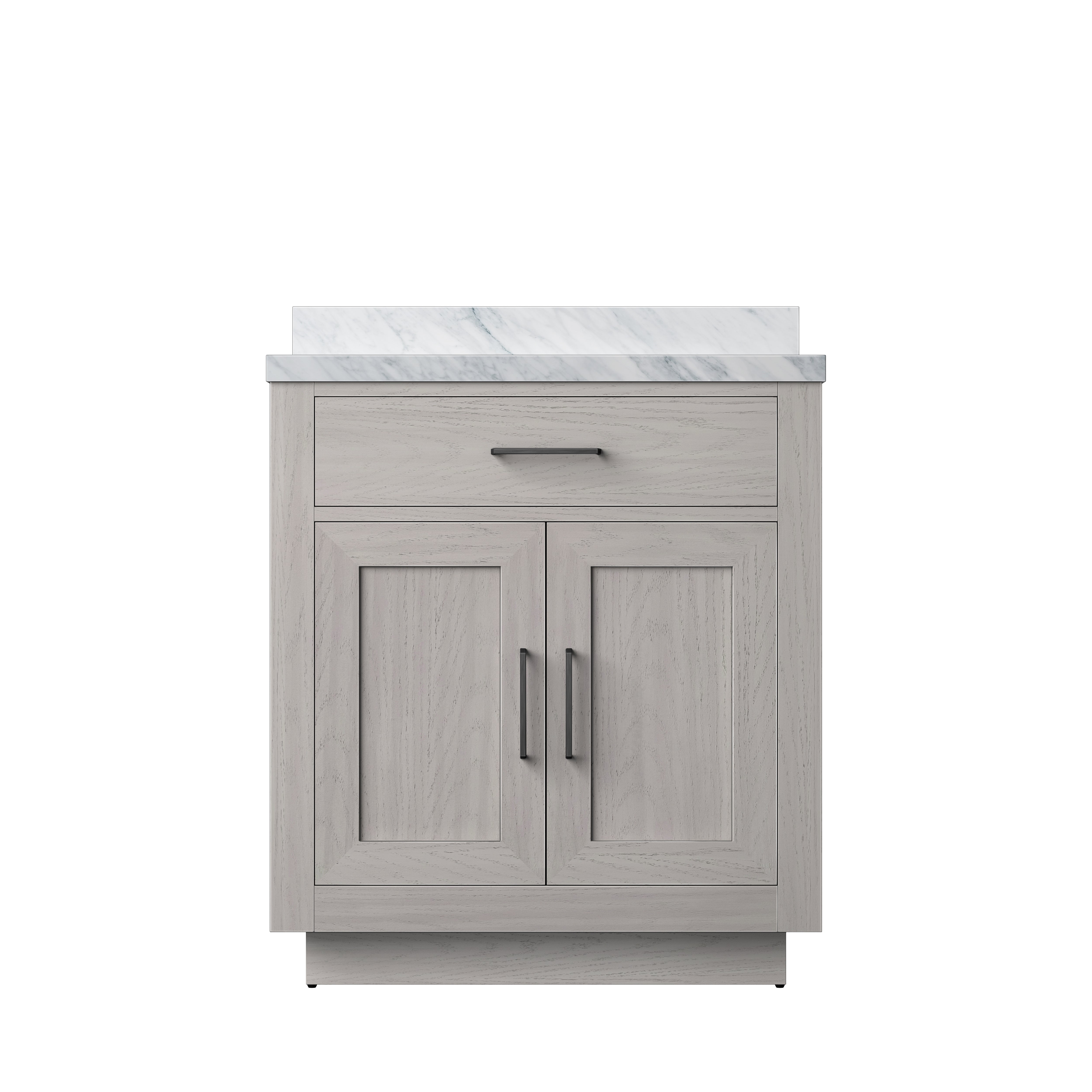 Abbey 30 in W x 22 in D White Oak Single Bath Vanity