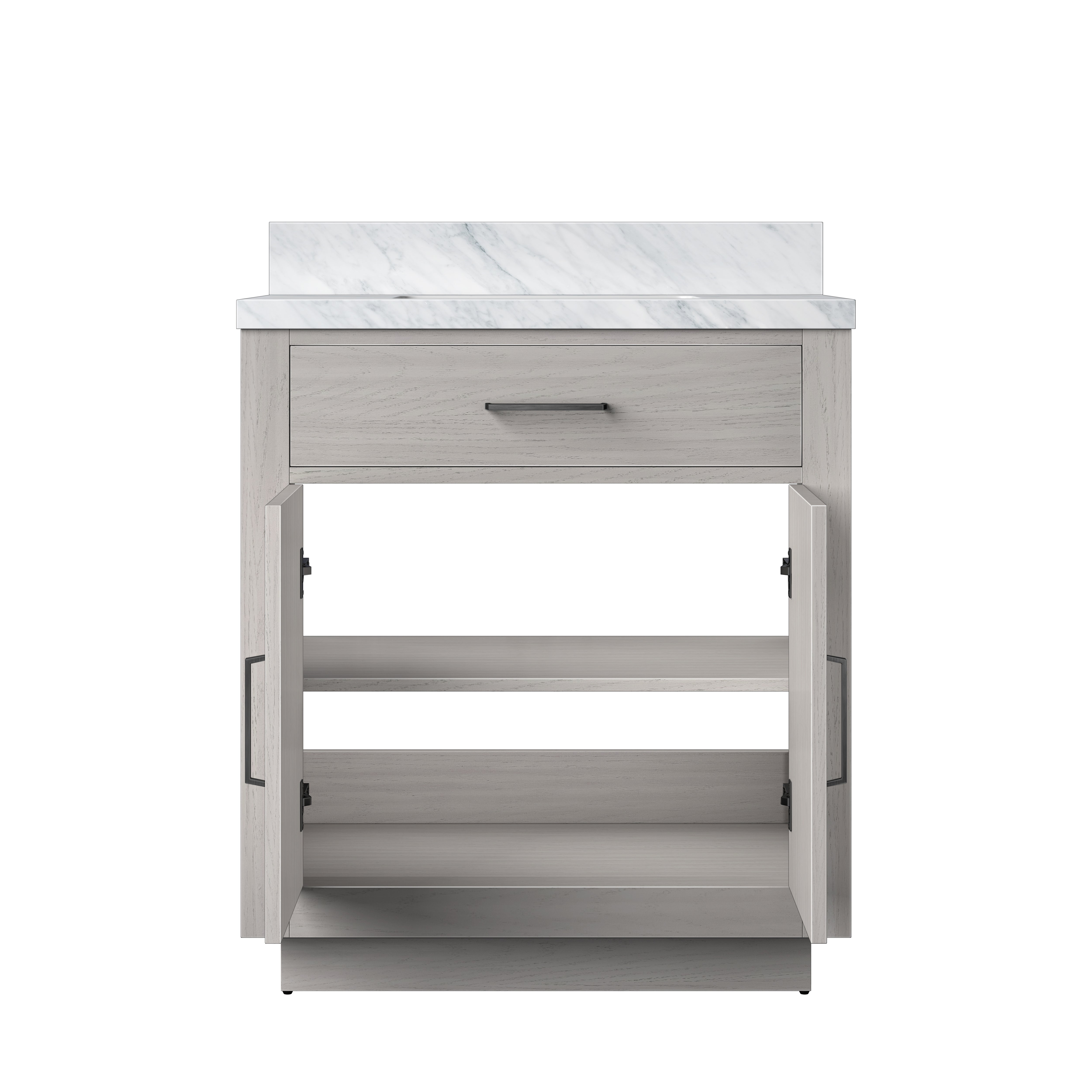 Abbey 30 in W x 22 in D White Oak Single Bath Vanity