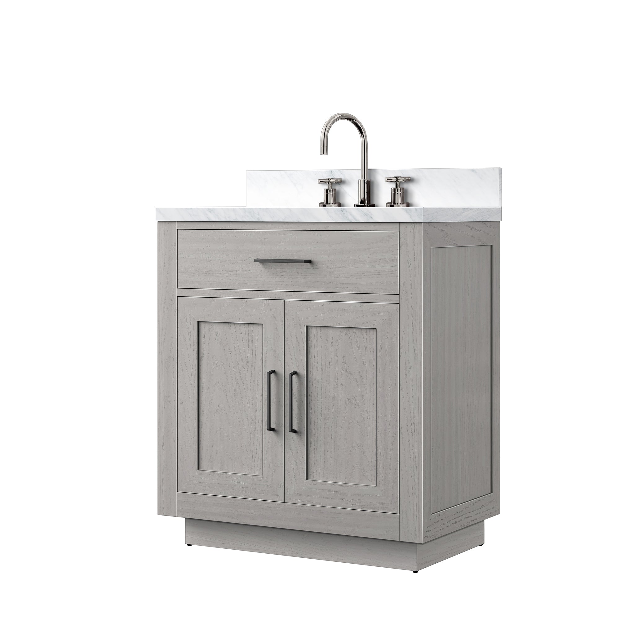 Abbey 30 in W x 22 in D White Oak Single Bath Vanity