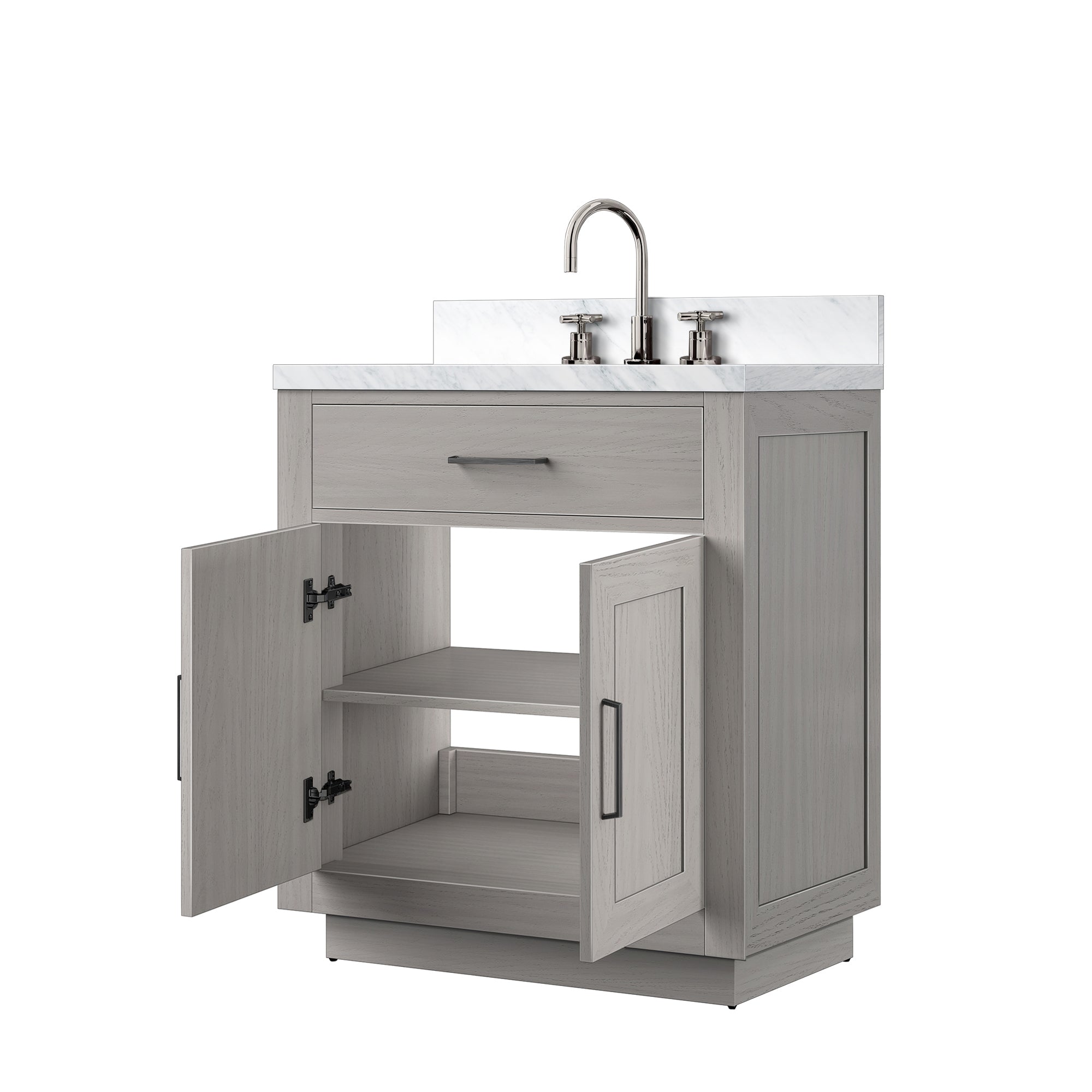 Abbey 30 in W x 22 in D White Oak Single Bath Vanity