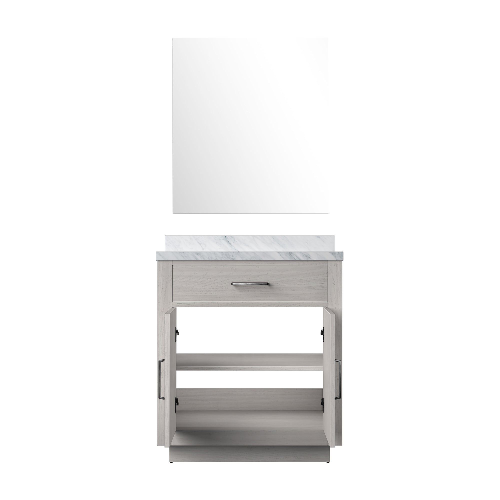 Abbey 30 in W x 22 in D White Oak Single Bath Vanity