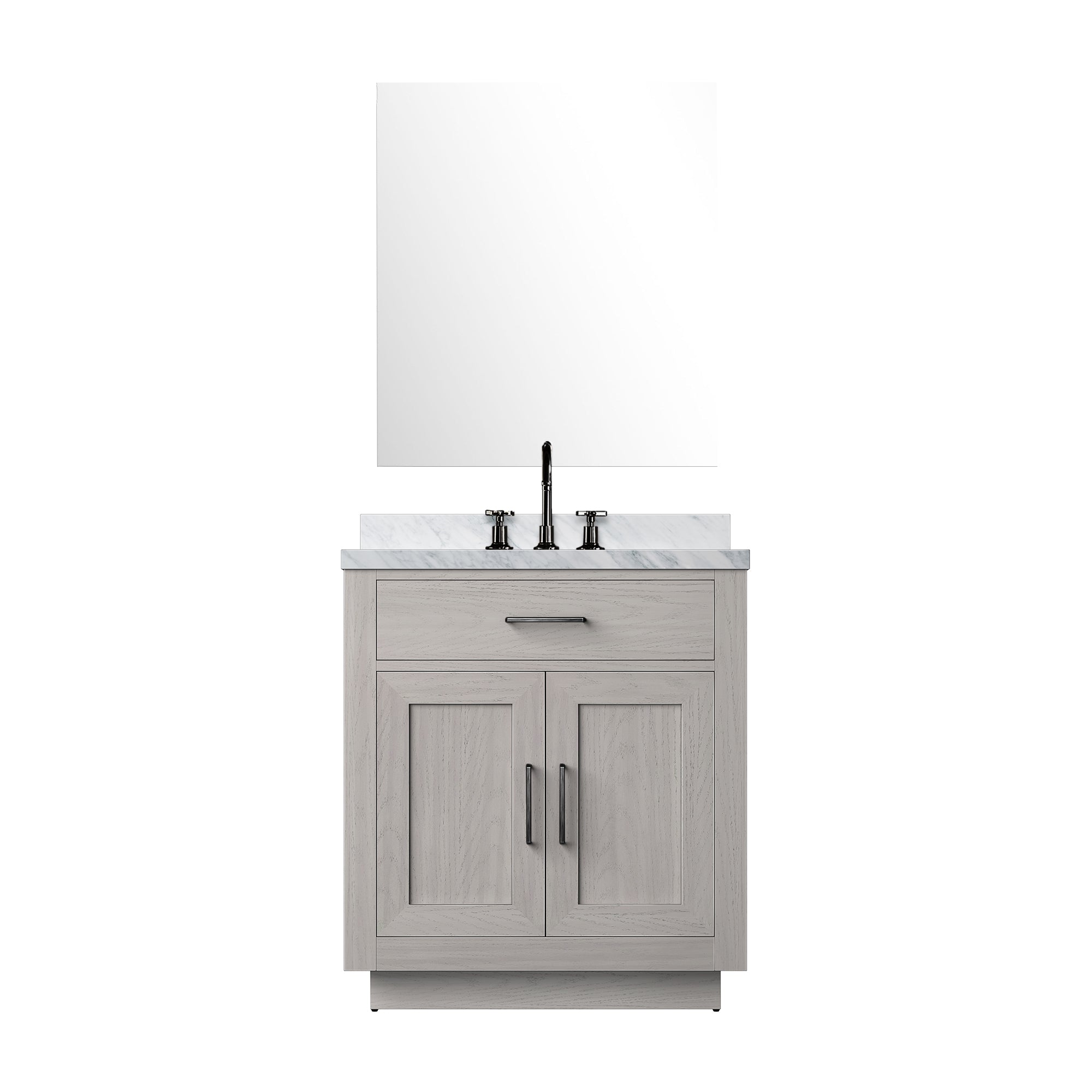 Abbey 30 in W x 22 in D White Oak Single Bath Vanity