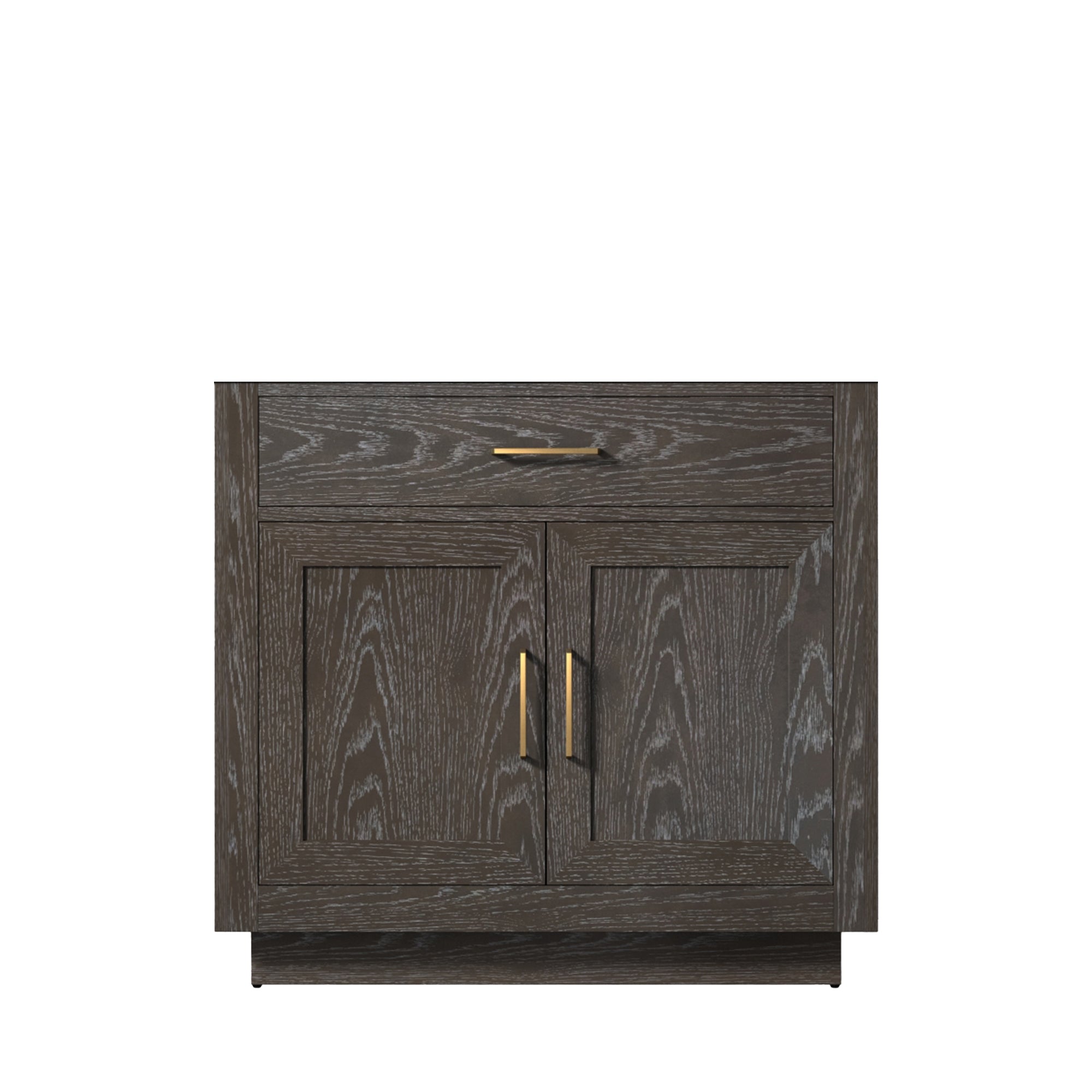 Abbey 36 in W x 22 in D Brown Oak Single Bath Vanity
