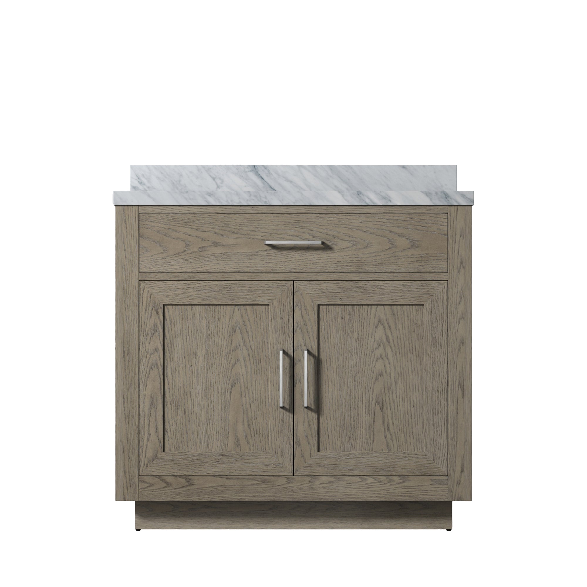 Abbey 36 in W x 22 in D Grey Oak Single Bath Vanity