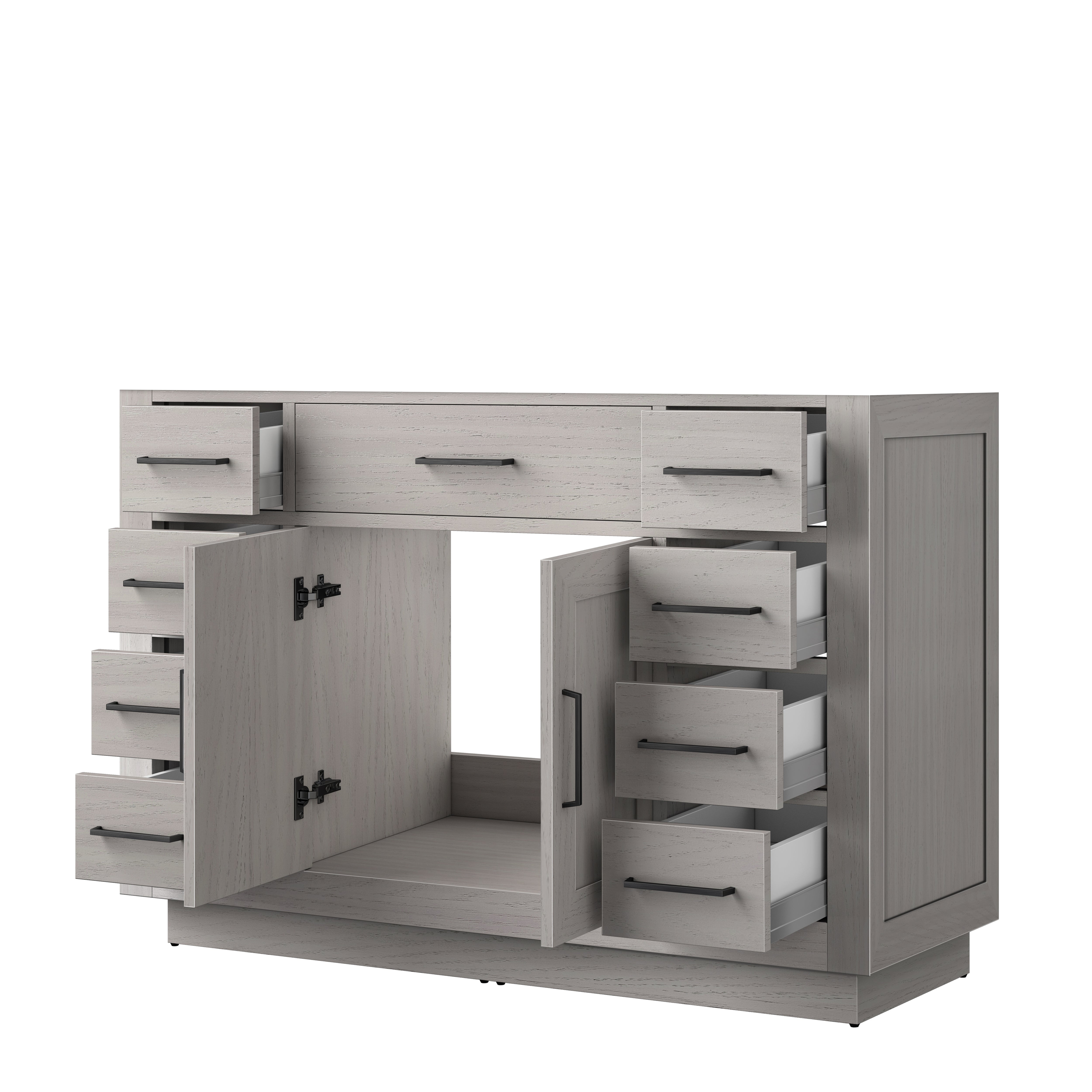 Abbey 48 in W x 22 in D White Oak Single Bath Vanity
