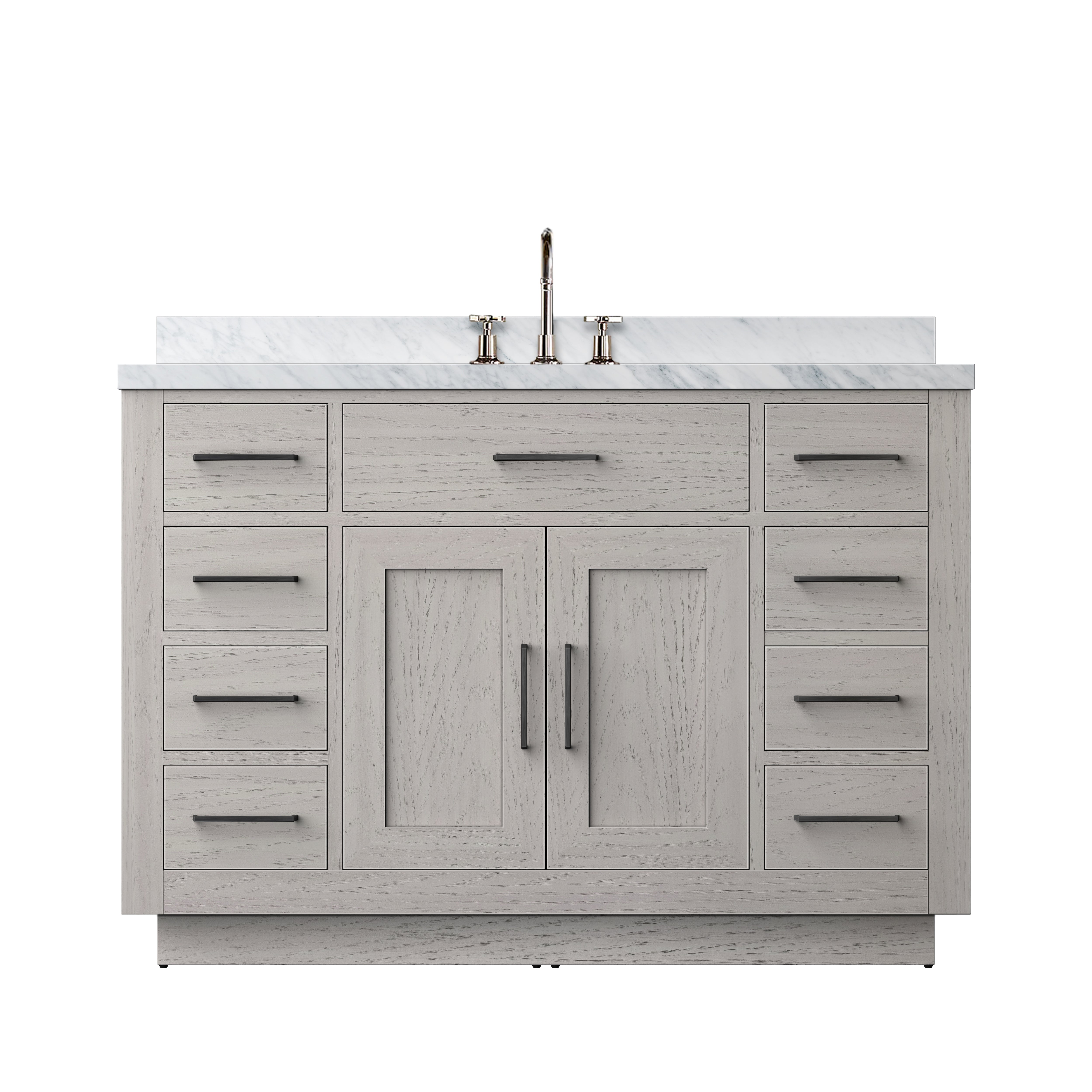Abbey 48 in W x 22 in D White Oak Single Bath Vanity