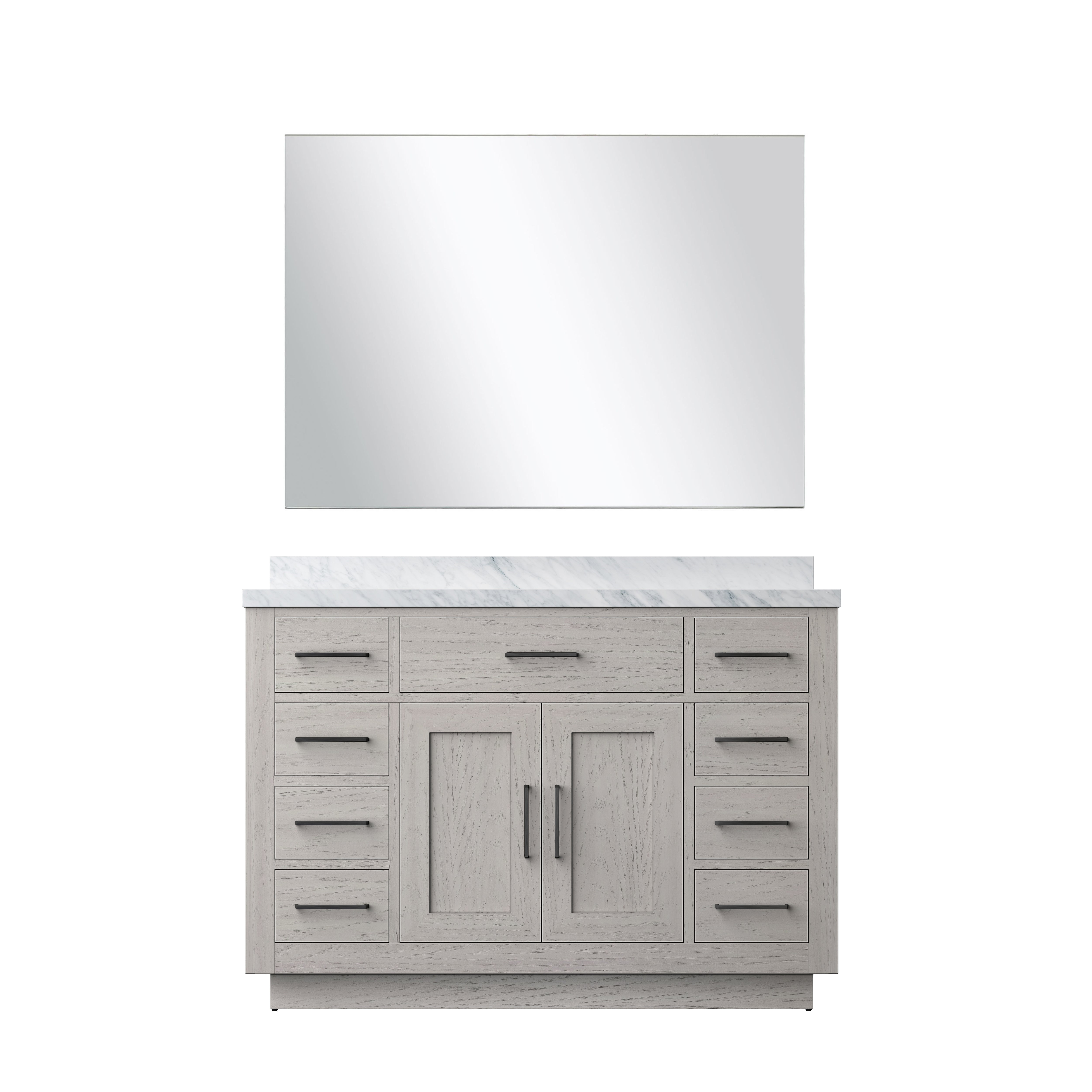 Abbey 48 in W x 22 in D White Oak Single Bath Vanity