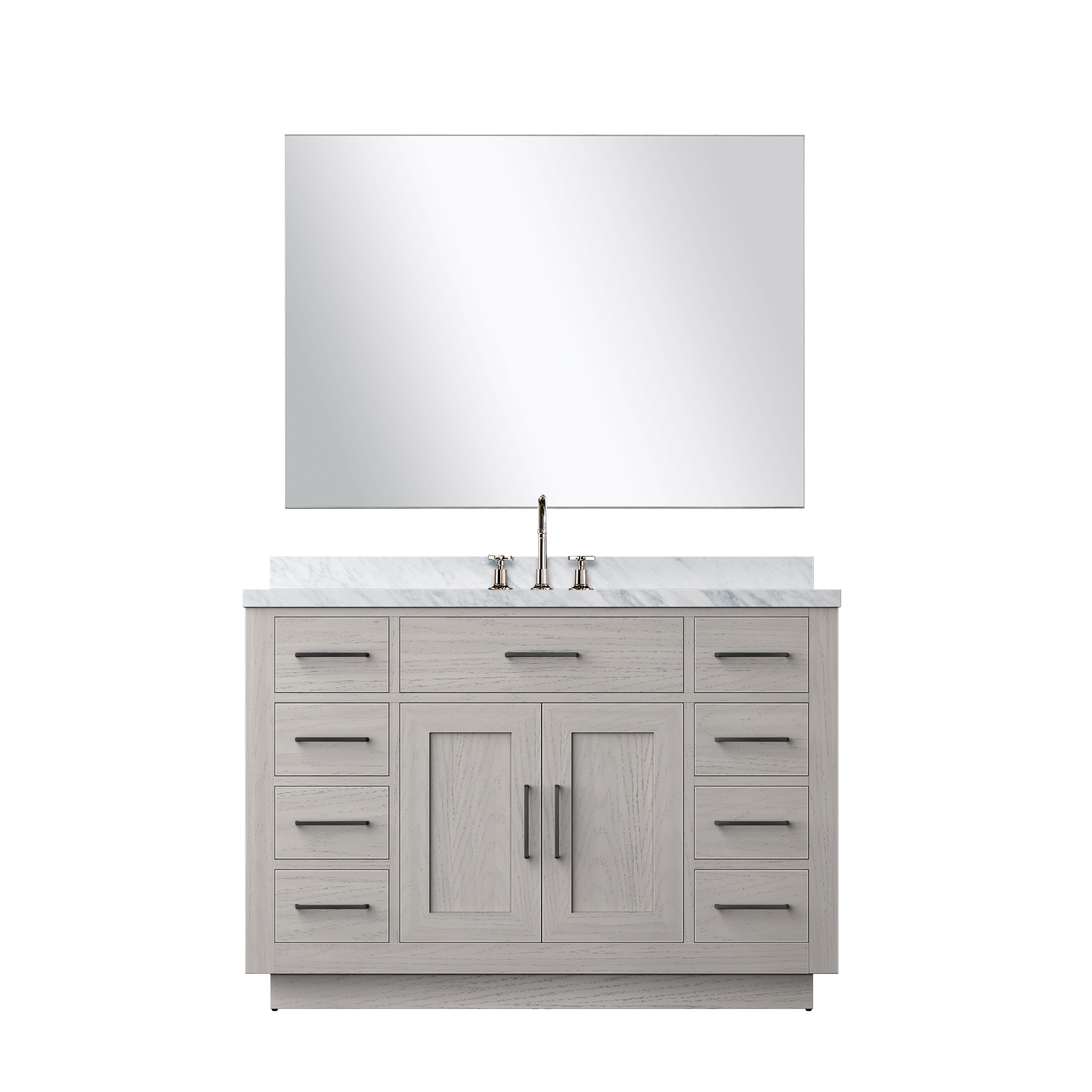 Abbey 48 in W x 22 in D White Oak Single Bath Vanity