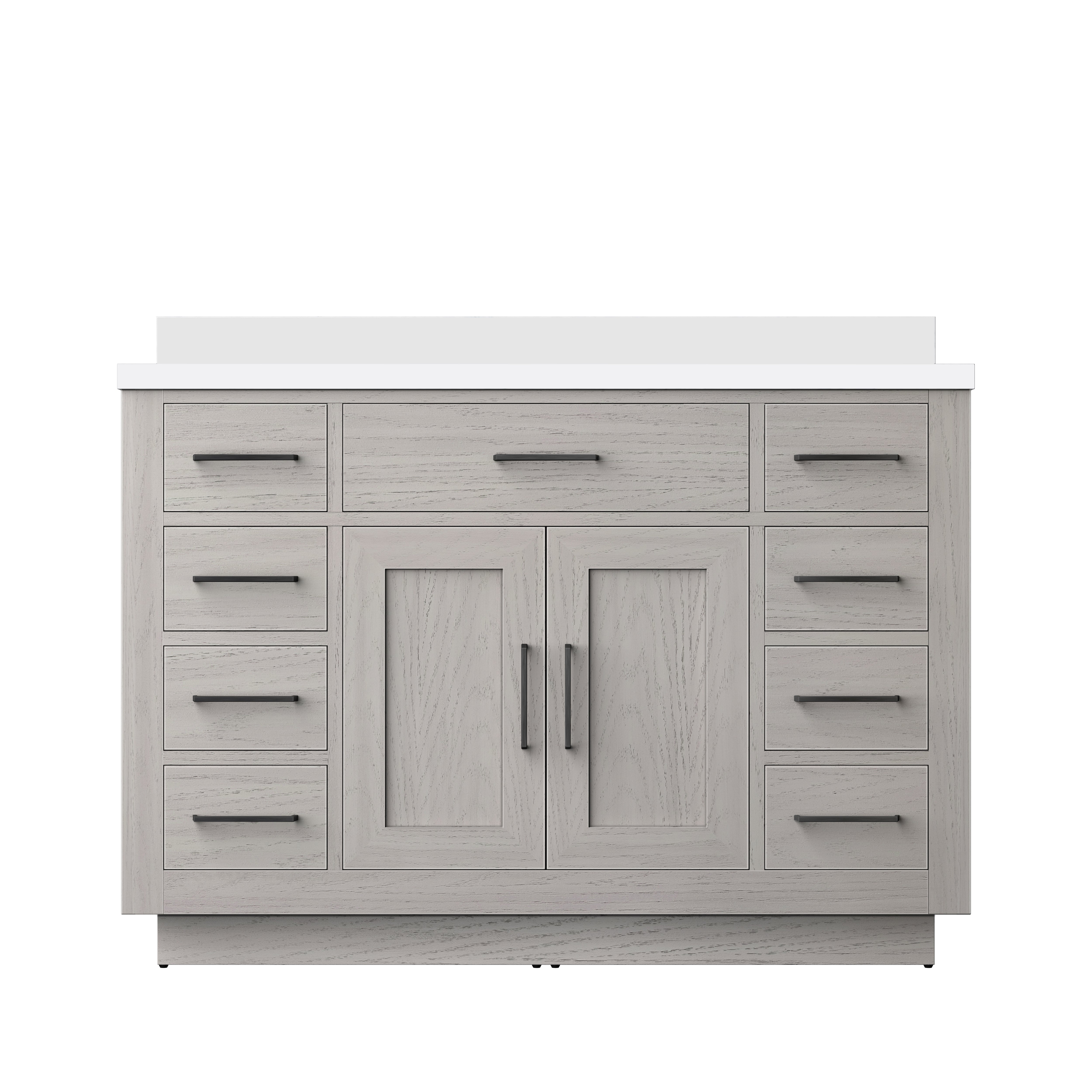 Abbey 48 in W x 22 in D White Oak Single Bath Vanity