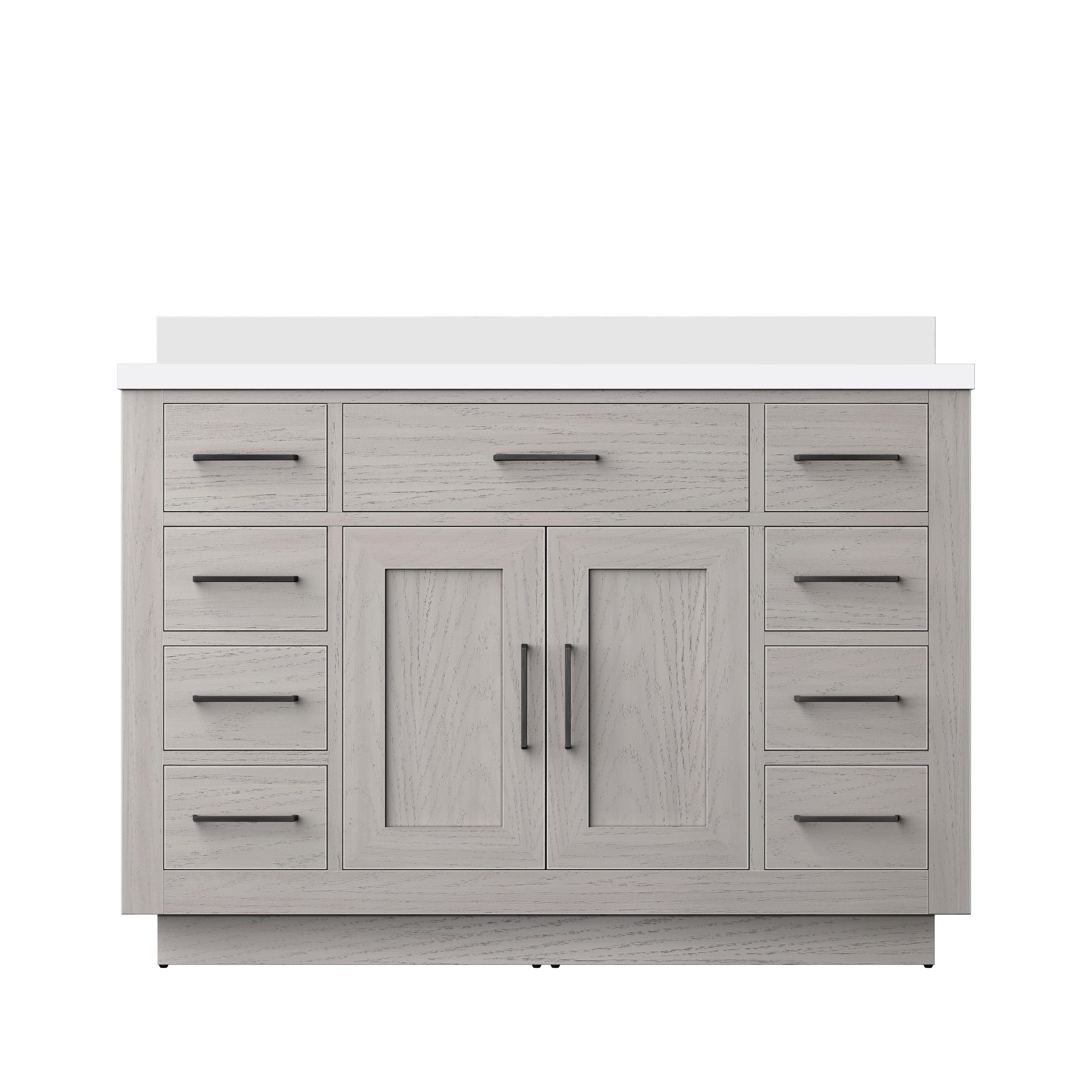 Abbey 48 in W x 22 in D White Oak Single Bath Vanity