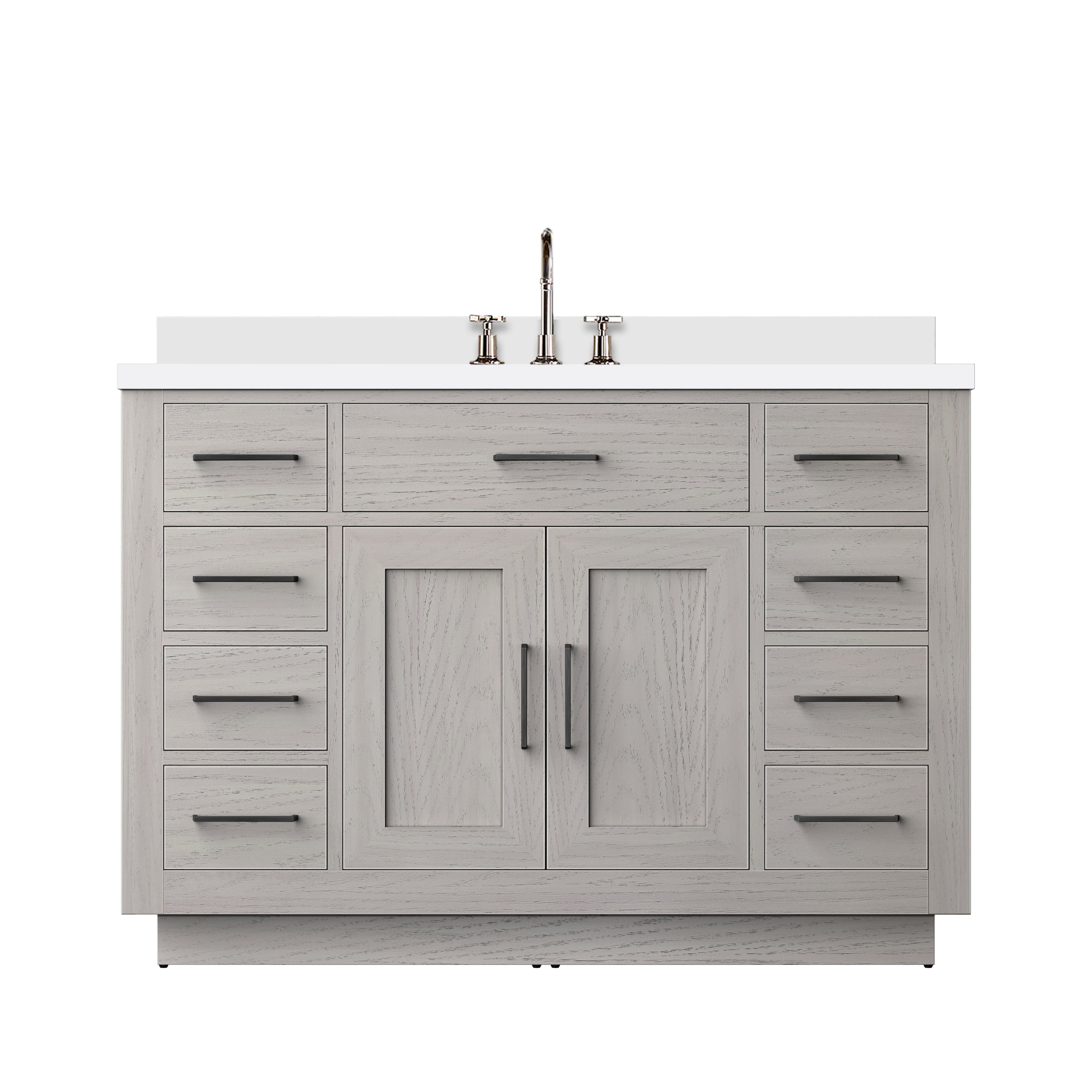 Abbey 48 in W x 22 in D White Oak Single Bath Vanity