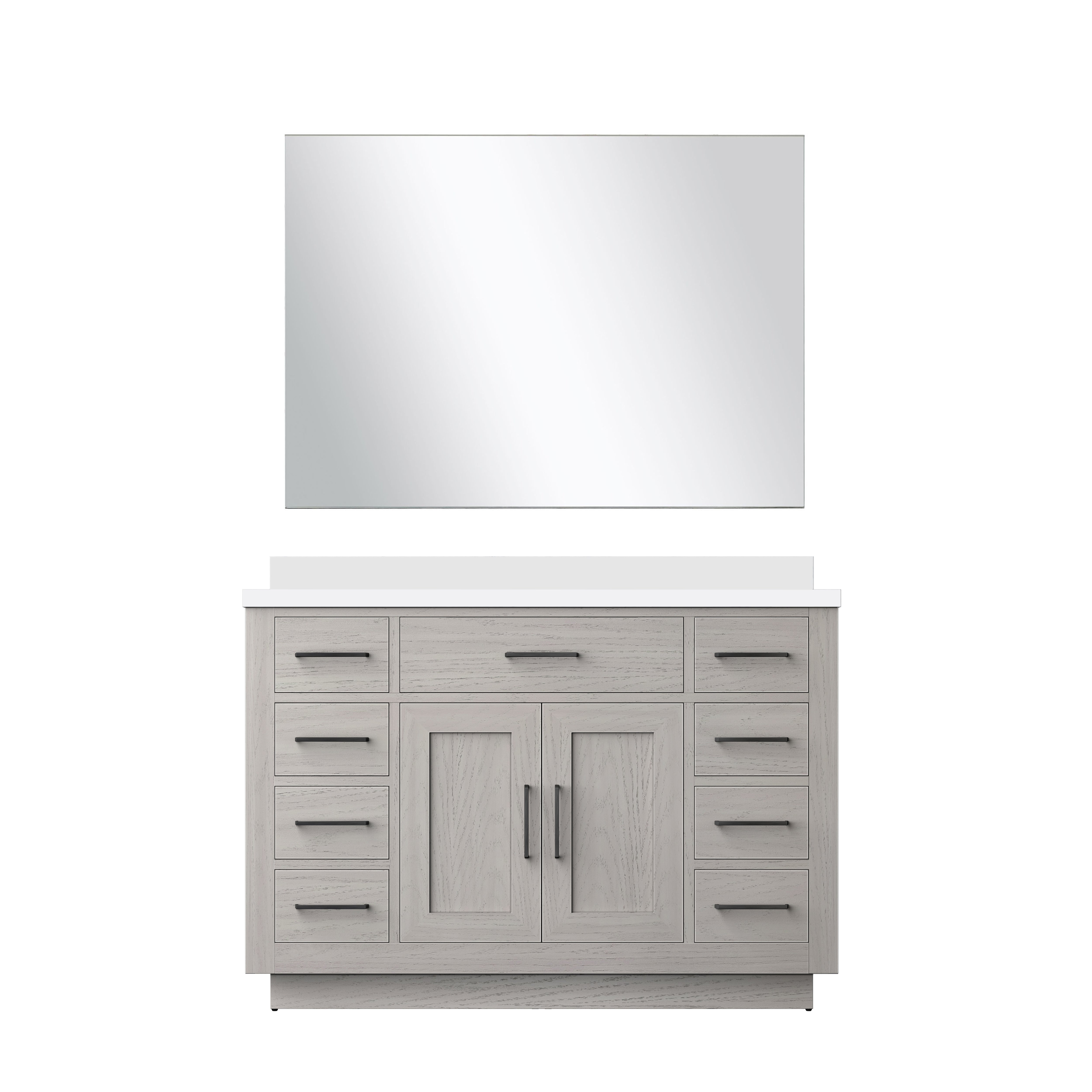Abbey 48 in W x 22 in D White Oak Single Bath Vanity