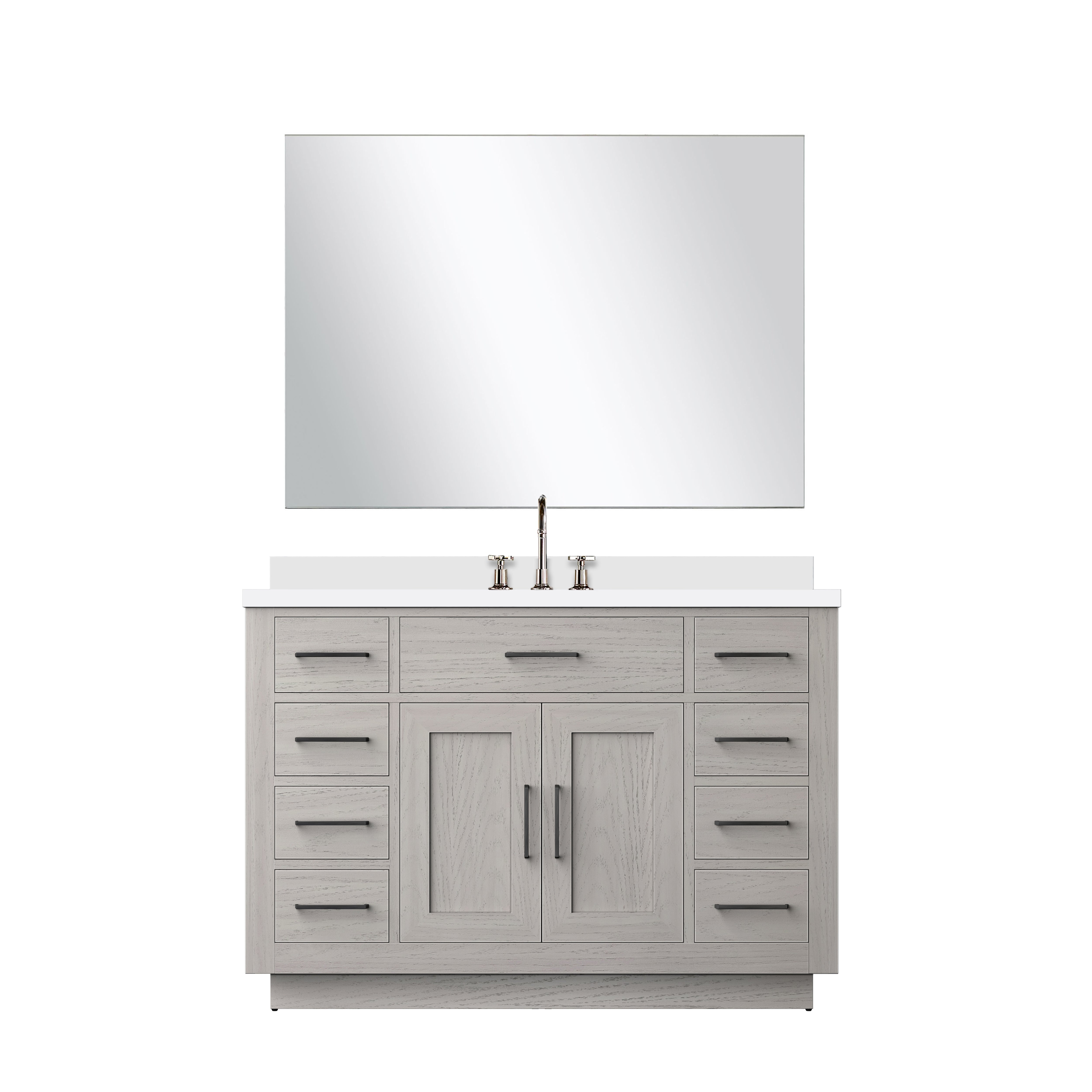 Abbey 48 in W x 22 in D White Oak Single Bath Vanity
