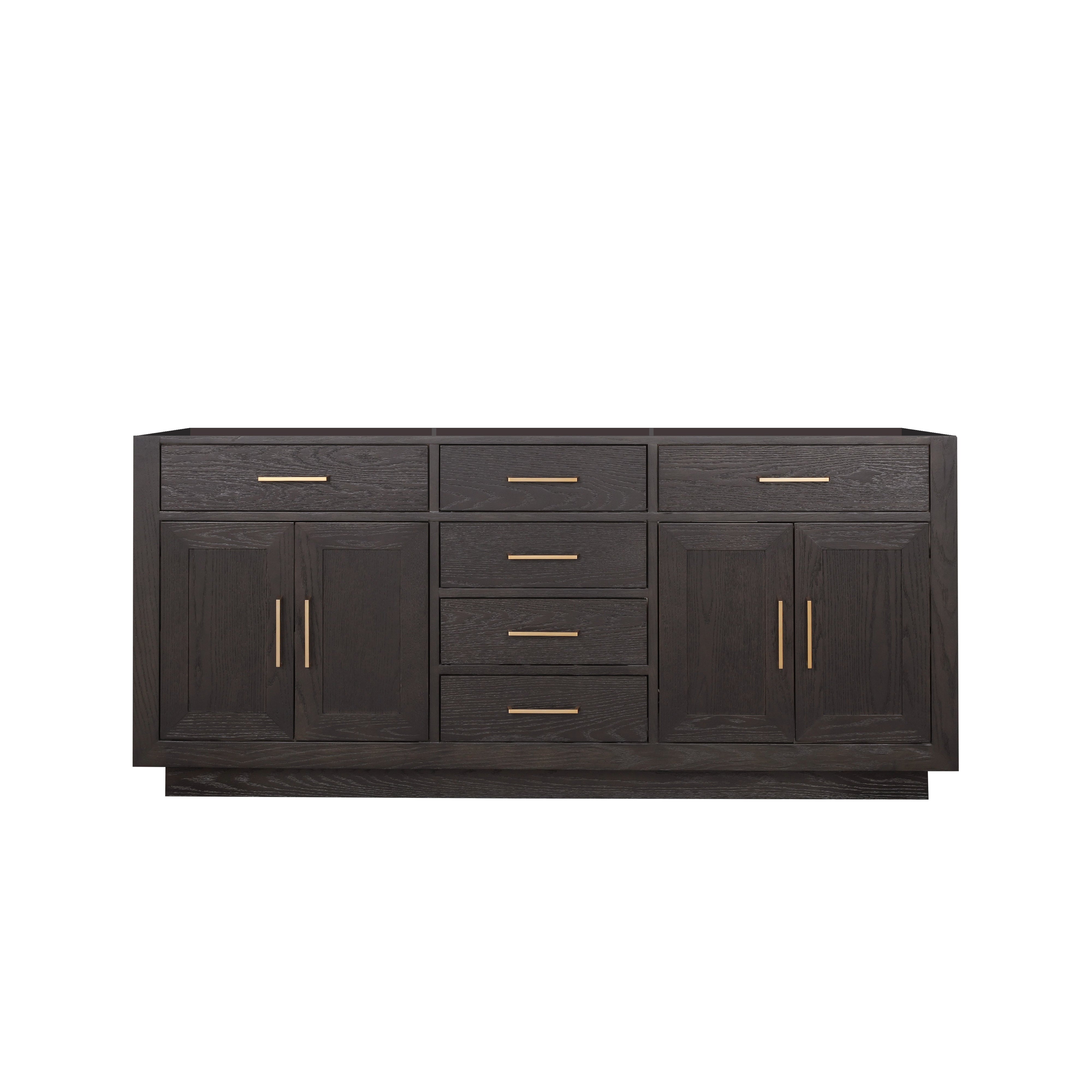 Abbey 72 in W x 22 in D Brown Oak Double Bath Vanity