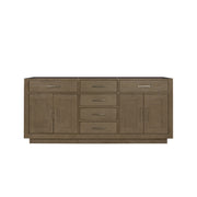 Abbey 72 in W x 22 in D Grey Oak Double Bath Vanity