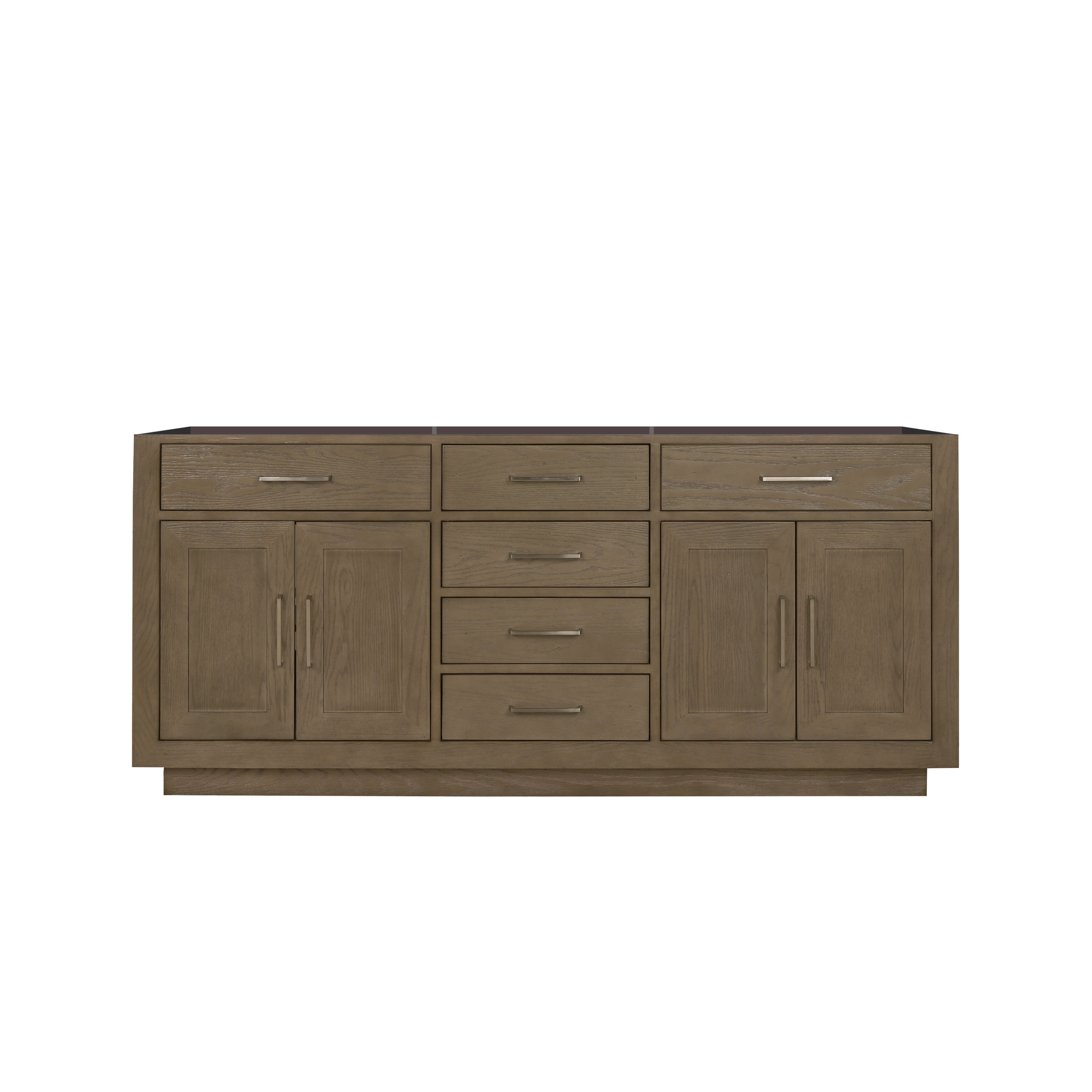 Abbey 72 in W x 22 in D Grey Oak Double Bath Vanity