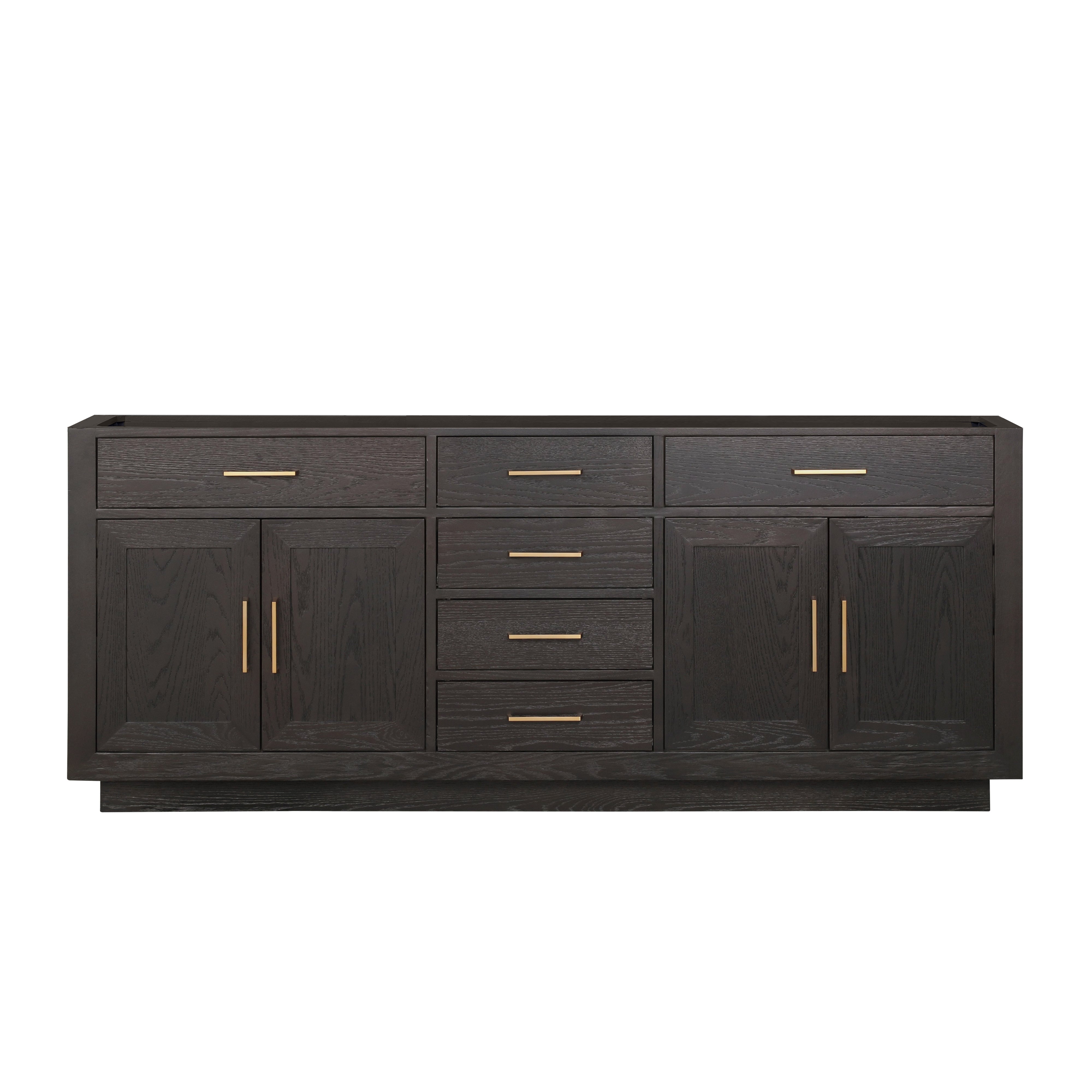 Abbey 80 in W x 22 in D Brown Oak Double Bath Vanity