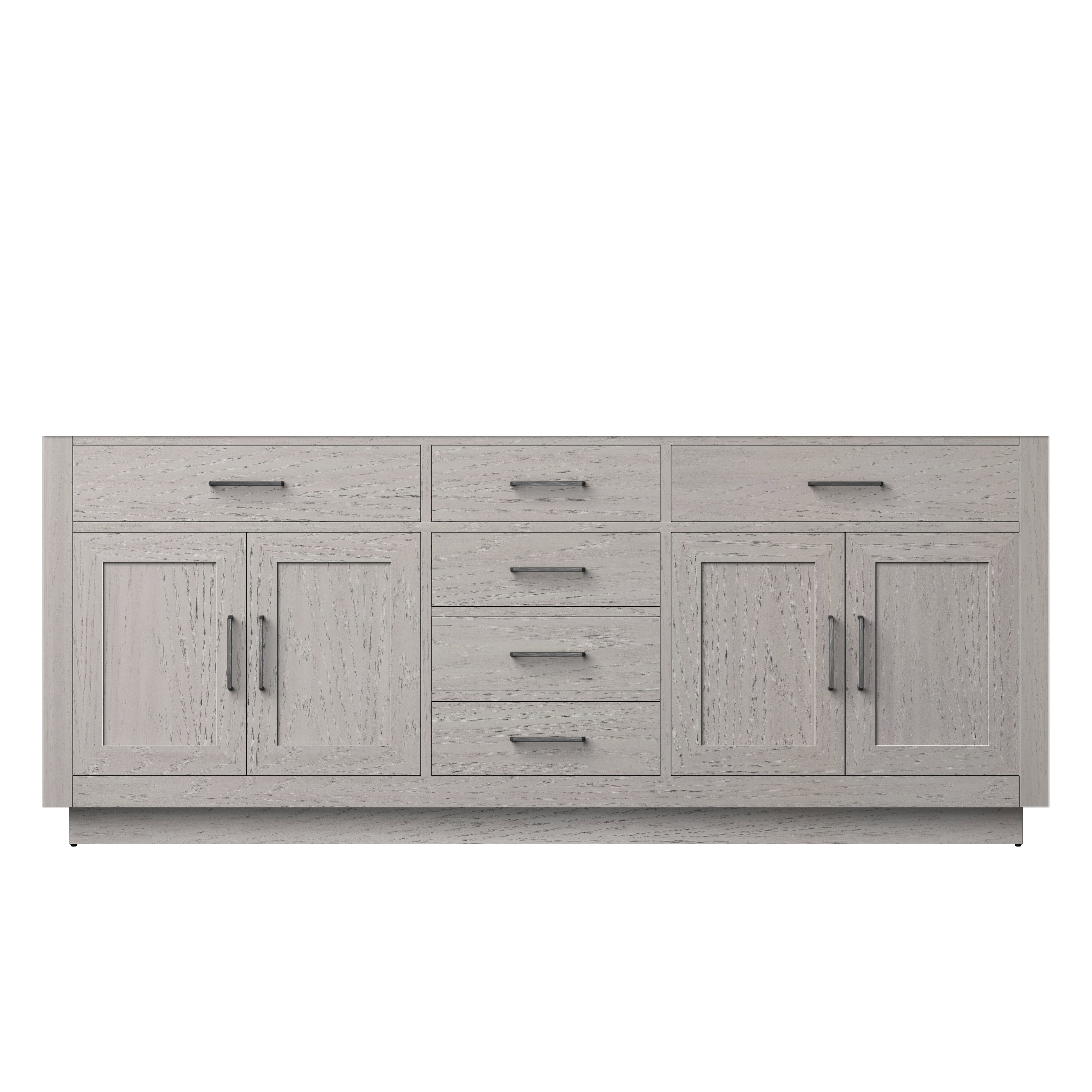 Abbey 80 in W x 22 in D White Oak Double Bath Vanity