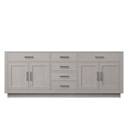 Abbey 84 in W x 22 in D White Oak Double Bath Vanity