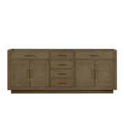 Abbey 84 in W x 22 in D Grey Oak Double Bath Vanity