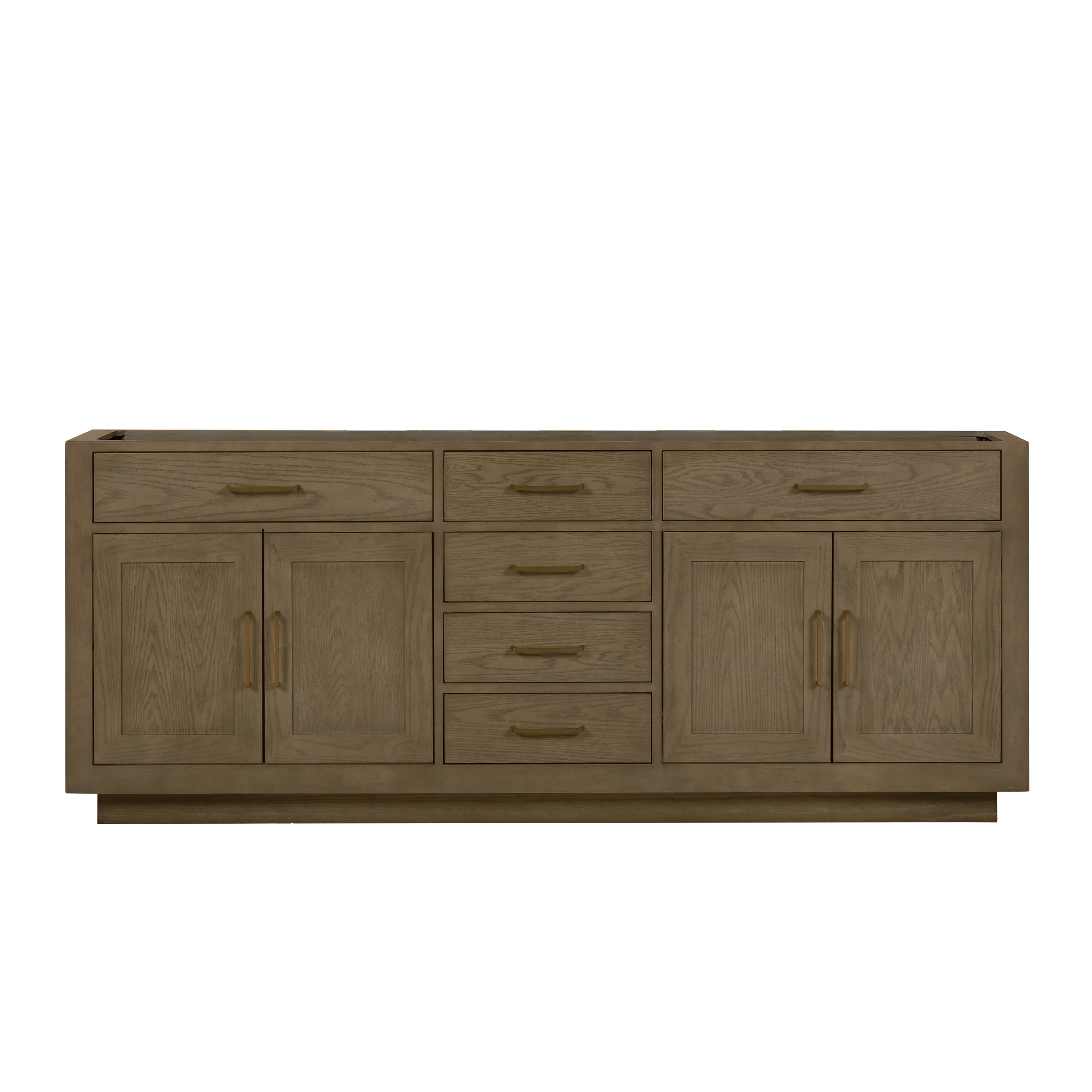 Abbey 84 in W x 22 in D Grey Oak Double Bath Vanity