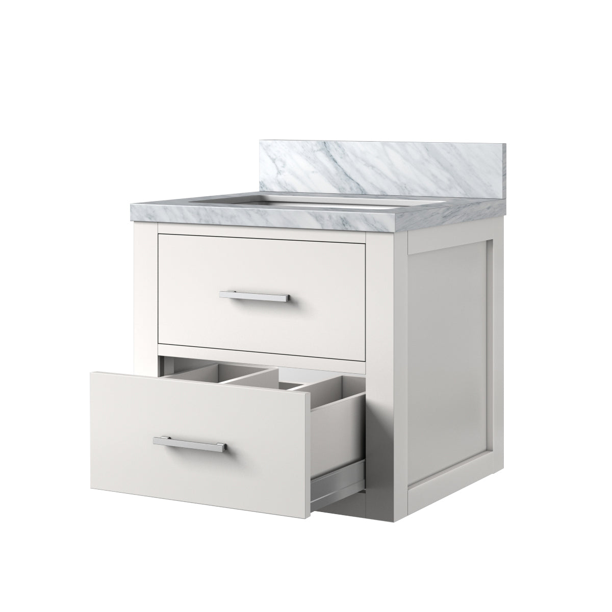 Castor 20 in W x 18 in D White Single Bath Vanity