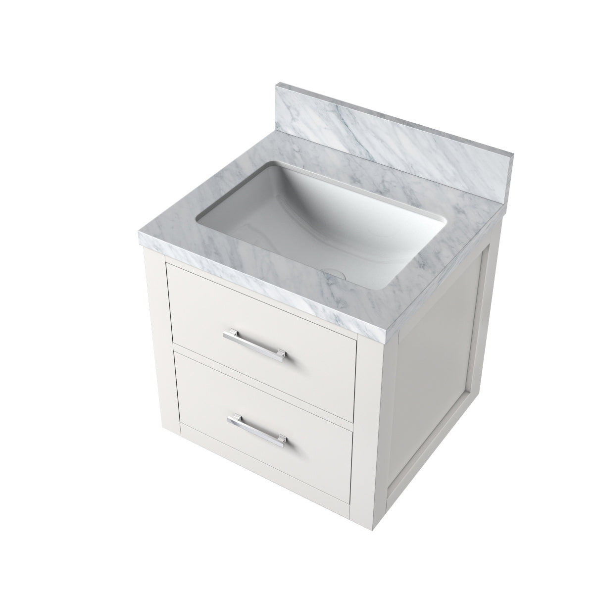 Castor 20 in W x 18 in D White Single Bath Vanity