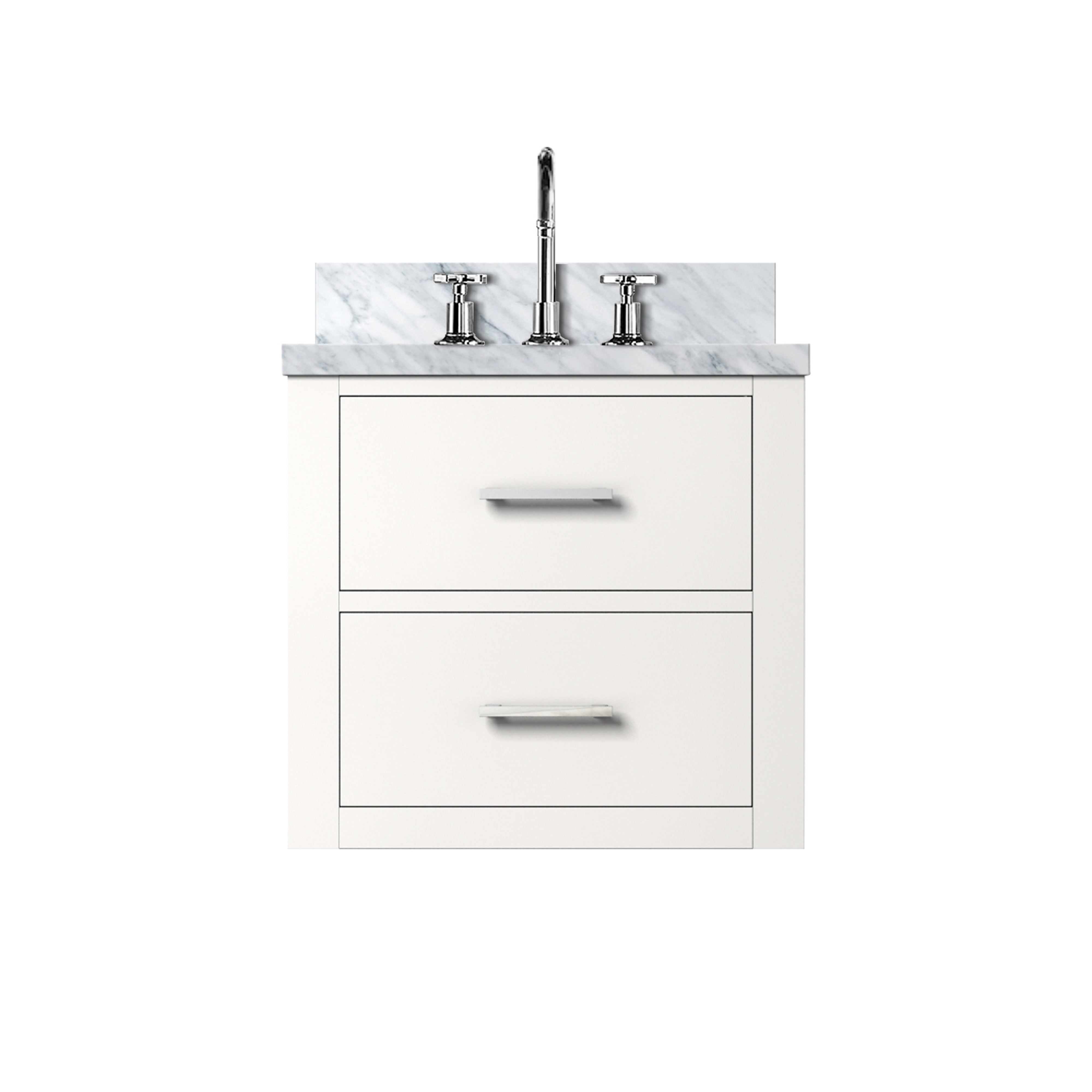 Castor 20 in W x 18 in D White Single Bath Vanity