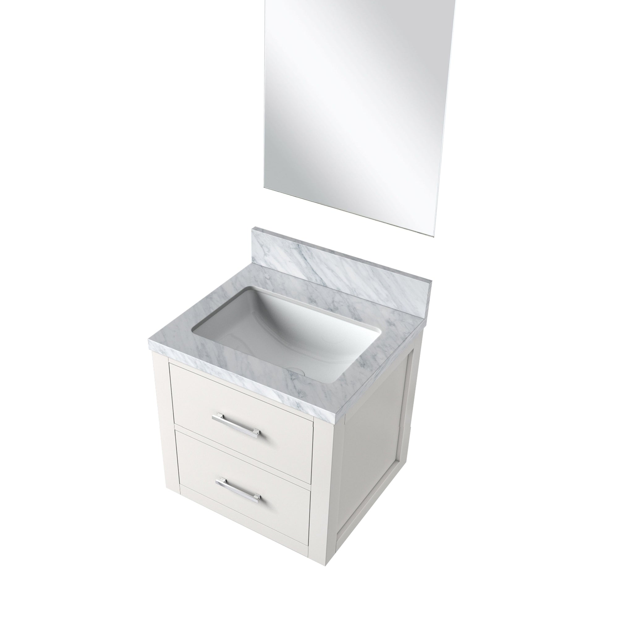 Castor 20 in W x 18 in D White Single Bath Vanity